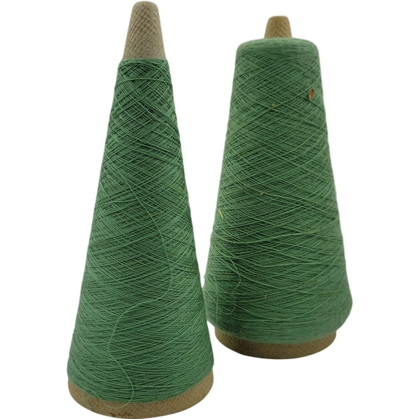 Vintage 1977 Marion Dyers 1/28 Acrylic Cone Yarn Pine 64 Lot of 2
