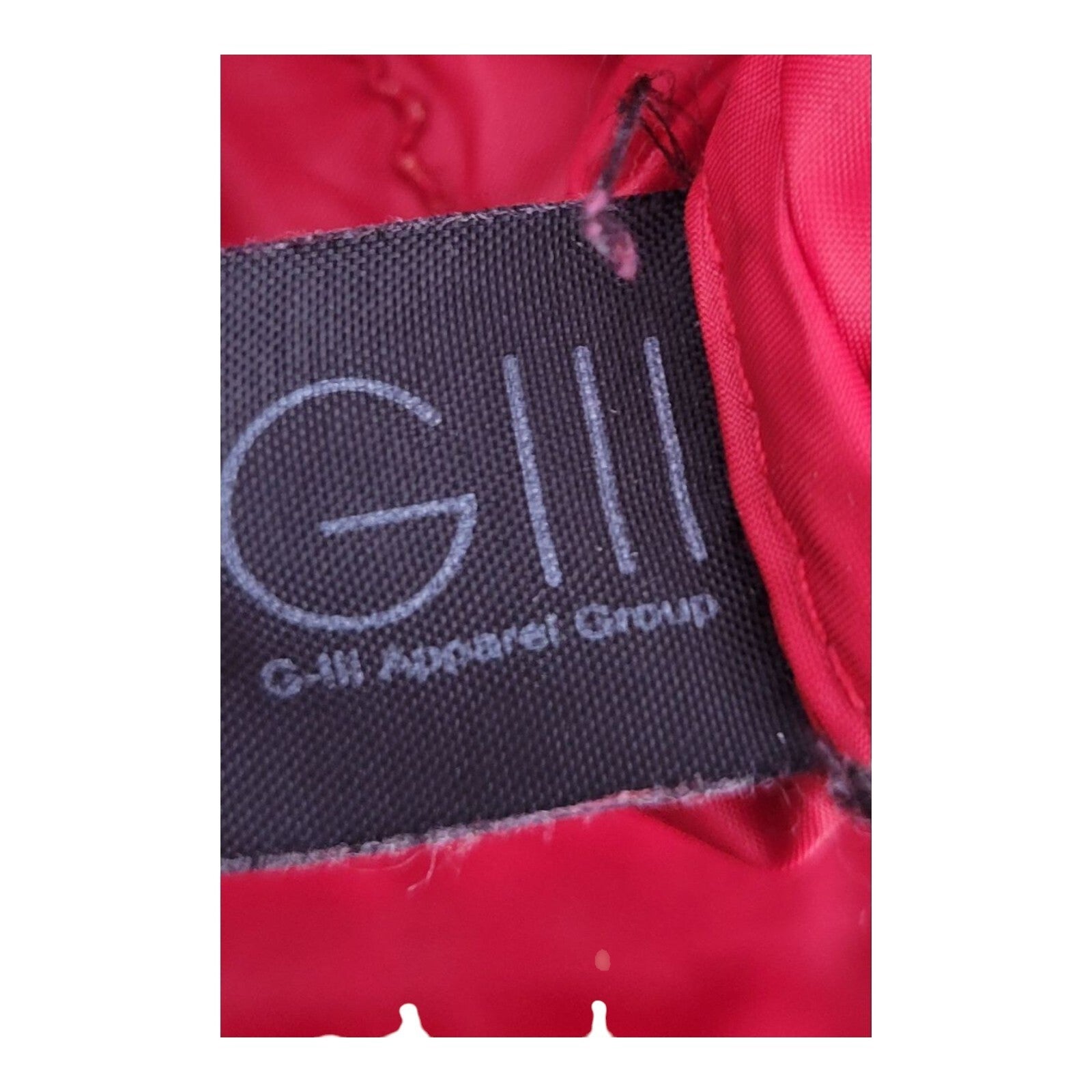 GIII Duck Down Puffer Jacket Womens Red Full Zip Collared Outdoor Size Medium
