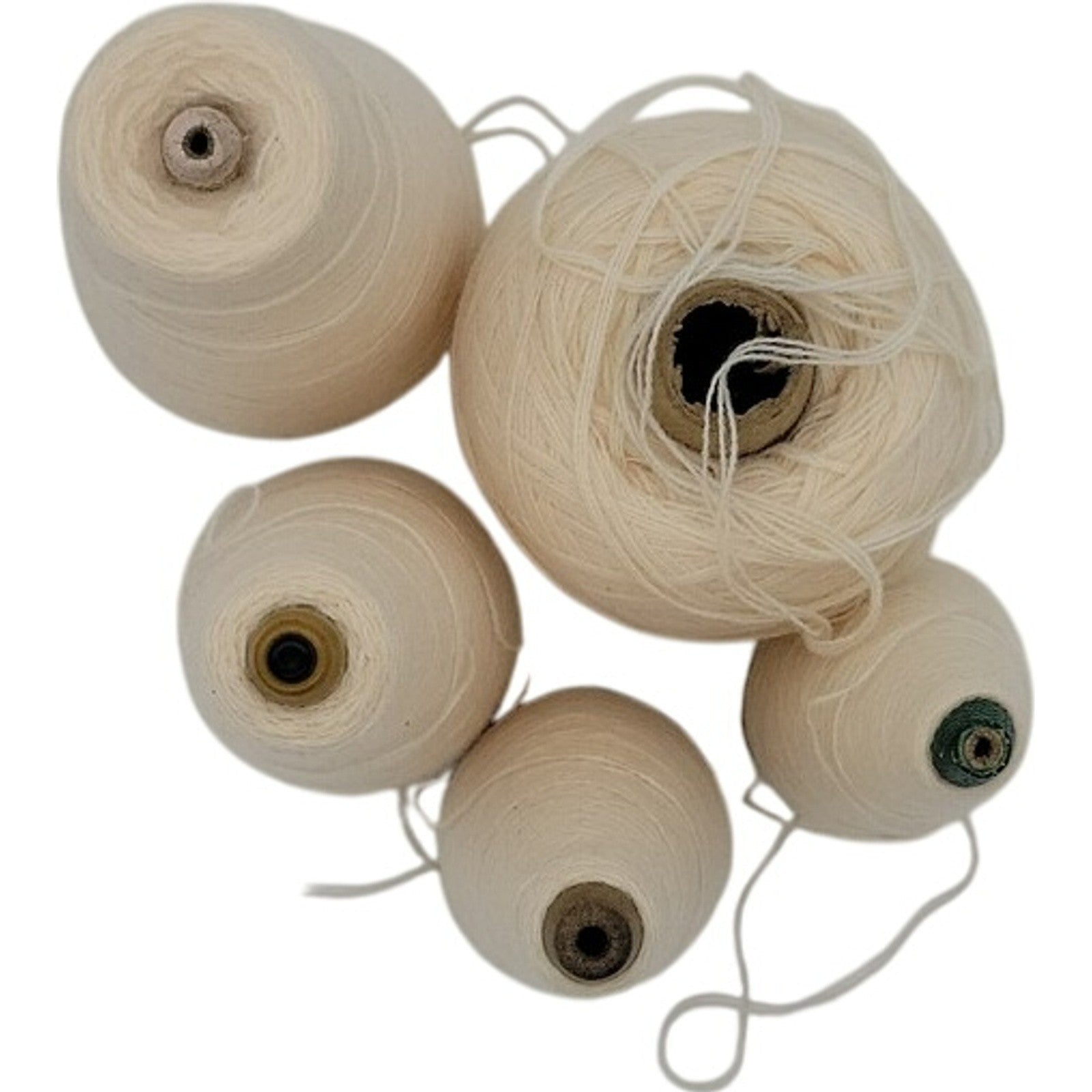 Vintage Templon 2/24 Cream Cone Yarn S-74813 Lot of 5
