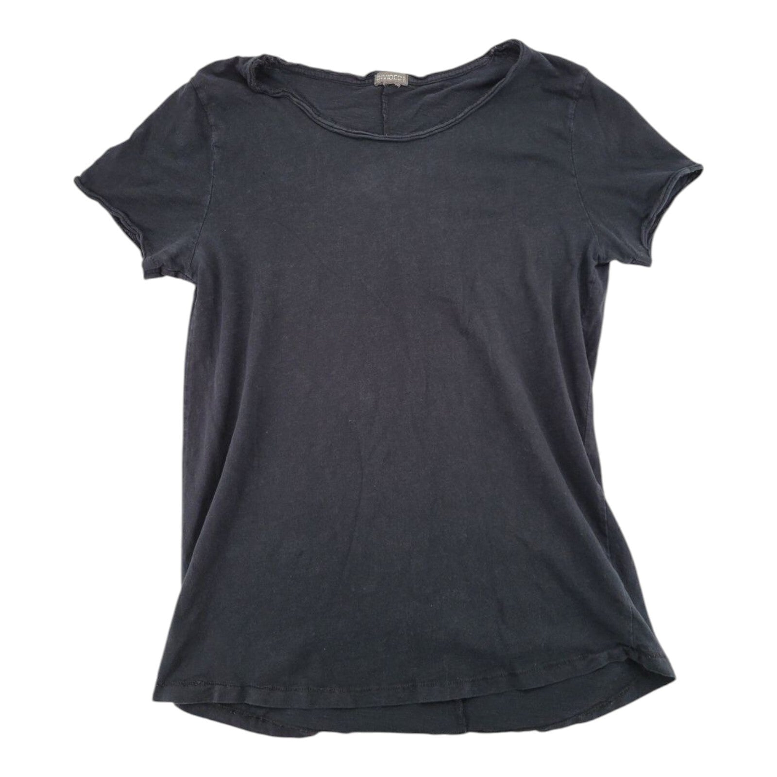 H&M Divided Black T-Shirt Womens Short Sleeve Basic Tee Size Small