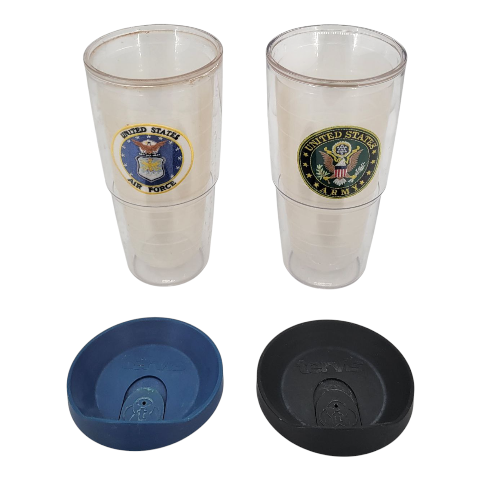 Tervis Tumbler Bundle US Army and US Air Force Insulated Cups with Lids