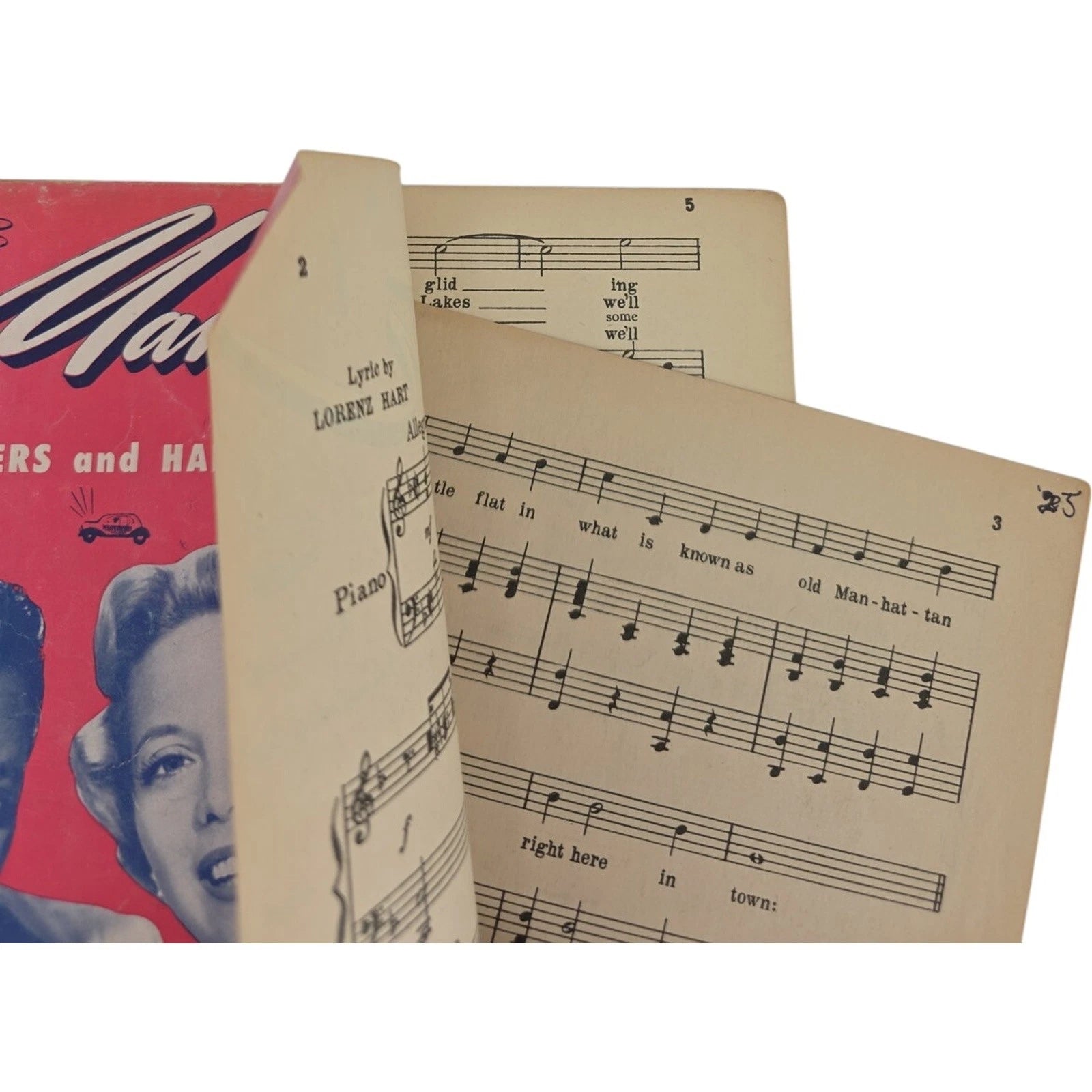 Manhattan Sheet Music Dinah Shore Tony Martin Victor Record 20-4345 Vintage