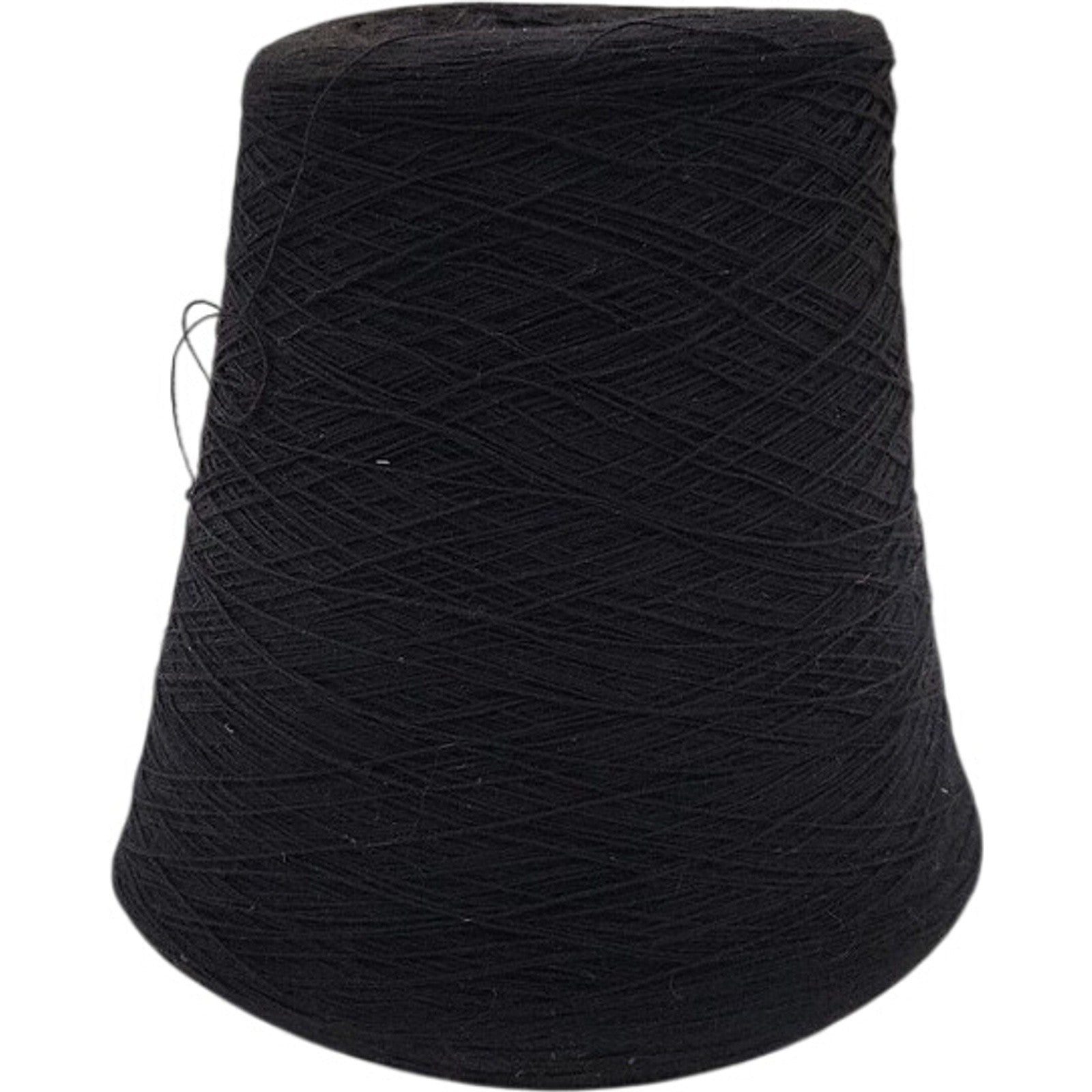 Vintage Spectrum Dyed Yarns Black Cotton Cone 16/2 Karded Cot Weaving Yarn