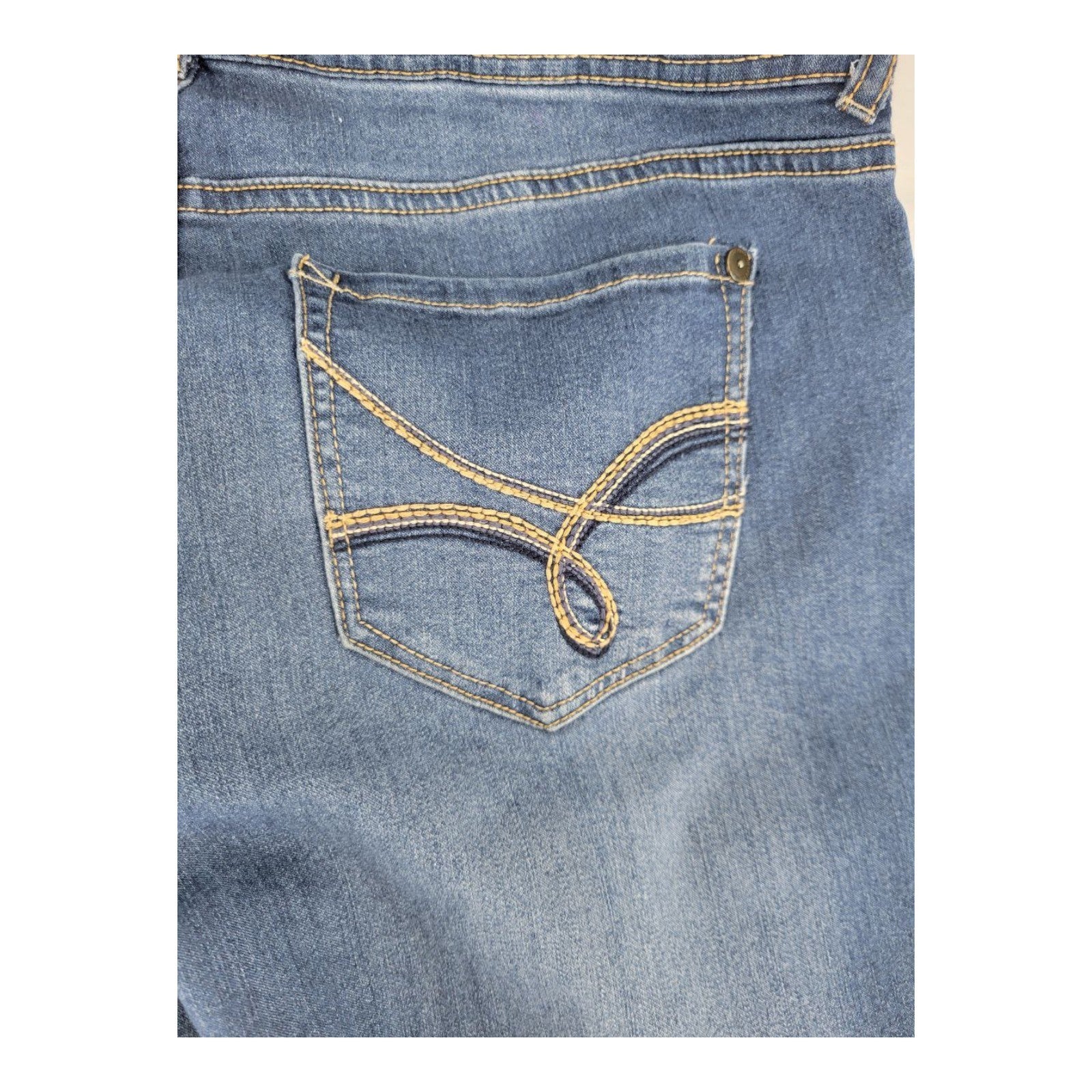 WallFlower Womens Skinny Jeans Blue Mid Rise Stretch Denim Pants Size 9