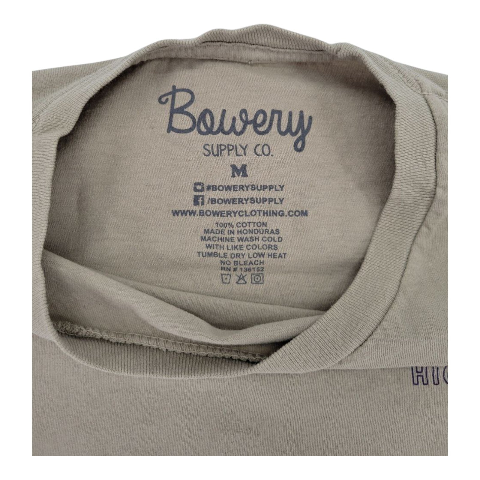 Bowery Supply Co Death Valley Highway Graphic Tan T-Shirt Mens Medium