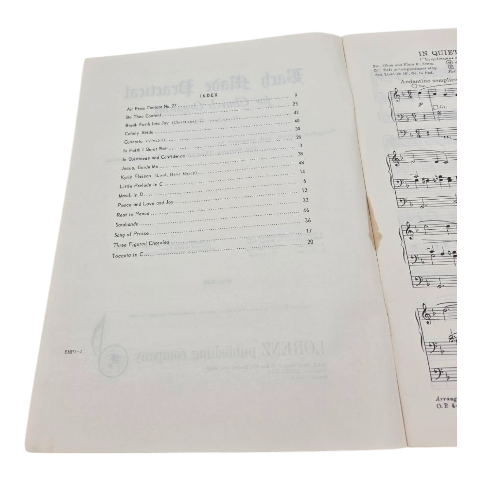 Bach Made Practical for Church Organists Volume Two 1967