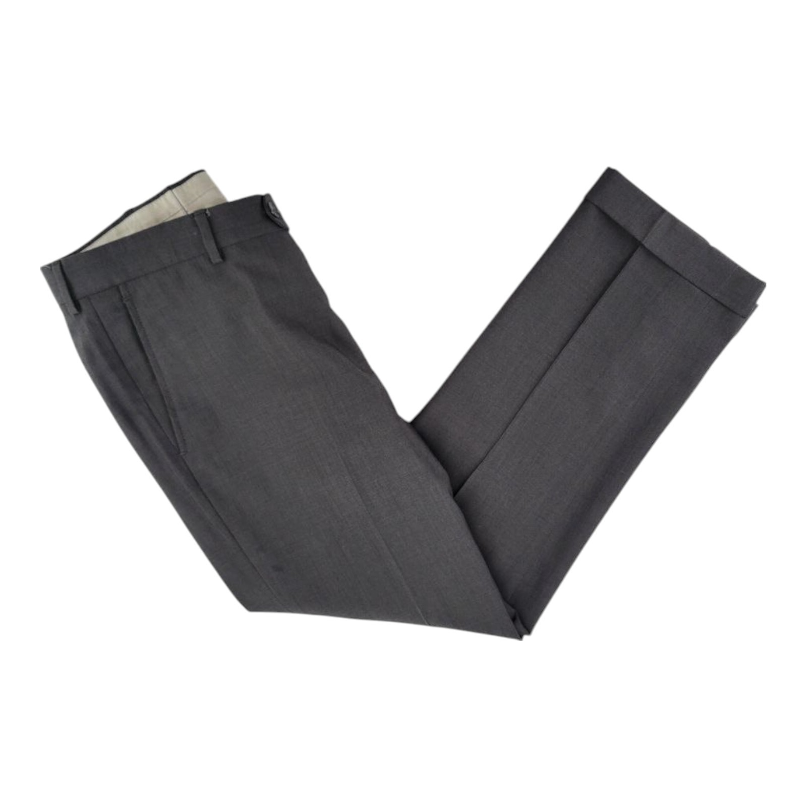 Joseph Abboud Reda Wool Dress Pants Gray Flat Front Size 34 Regular