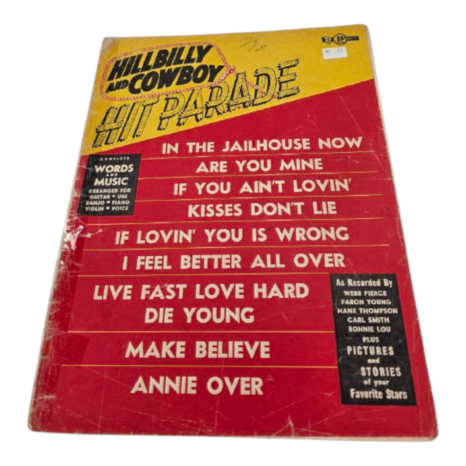 Hillbilly and Cowboy Hit Parade Magazine Vintage Country Music Publication 1954