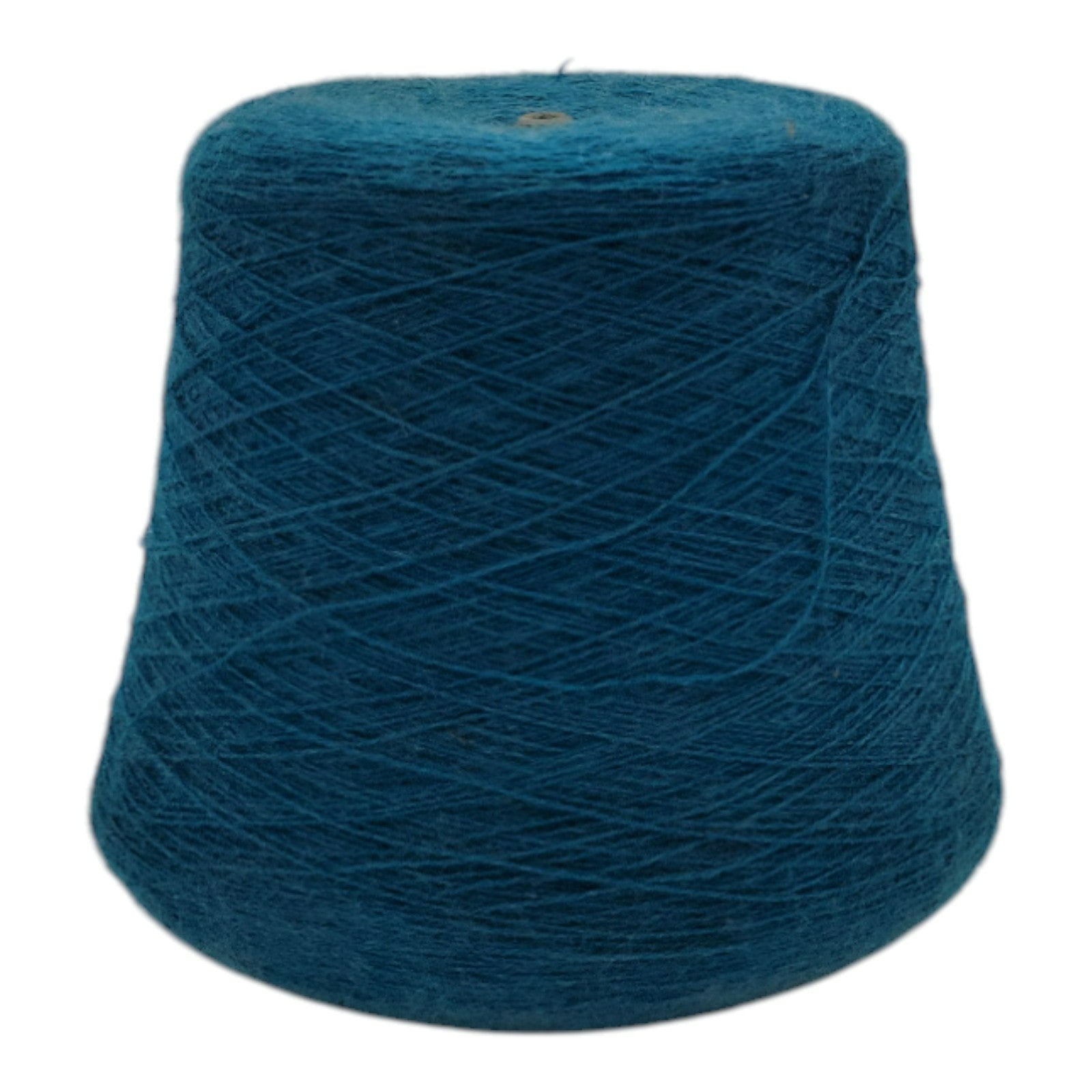 Vintage Collins And Aikman Alphashair Teal Yarn Cone 2/24