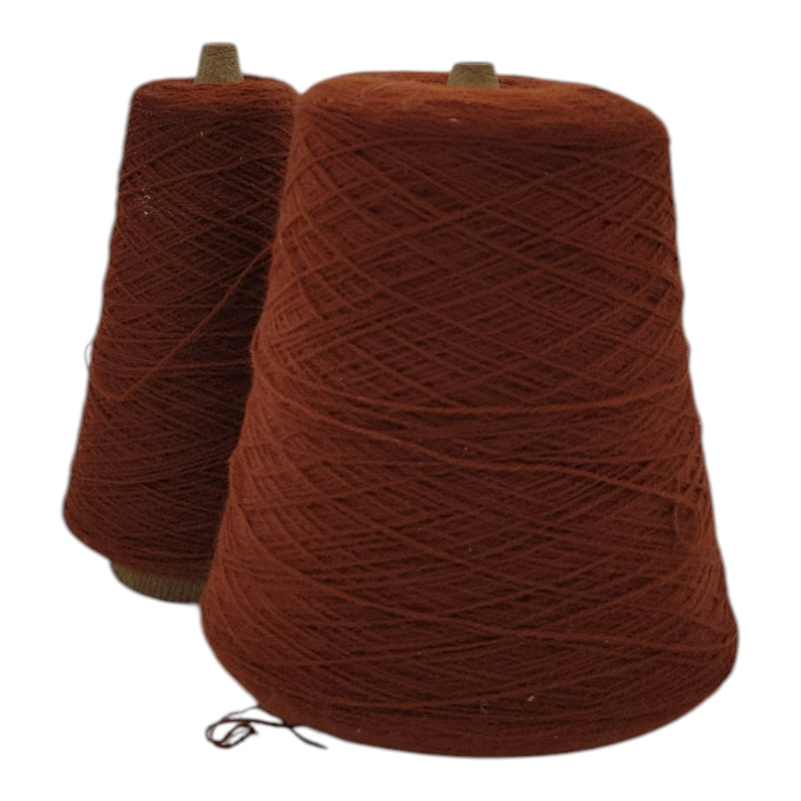 Vintage Exlan 013 Rust M-7257 Yarn Cone 2/24 Lot of 2