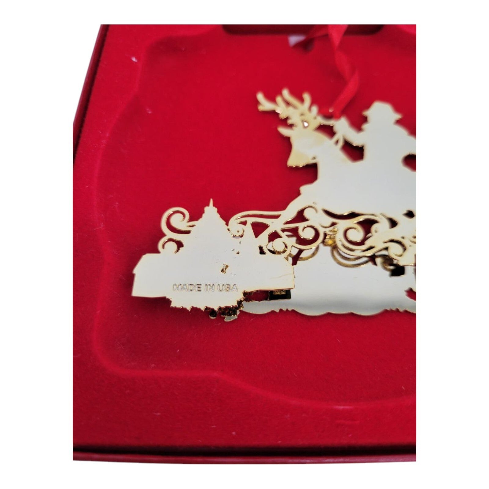 CIA Central Intelligence Agency Spy Guy Reindeer Christmas Ornament w/ Box Rare