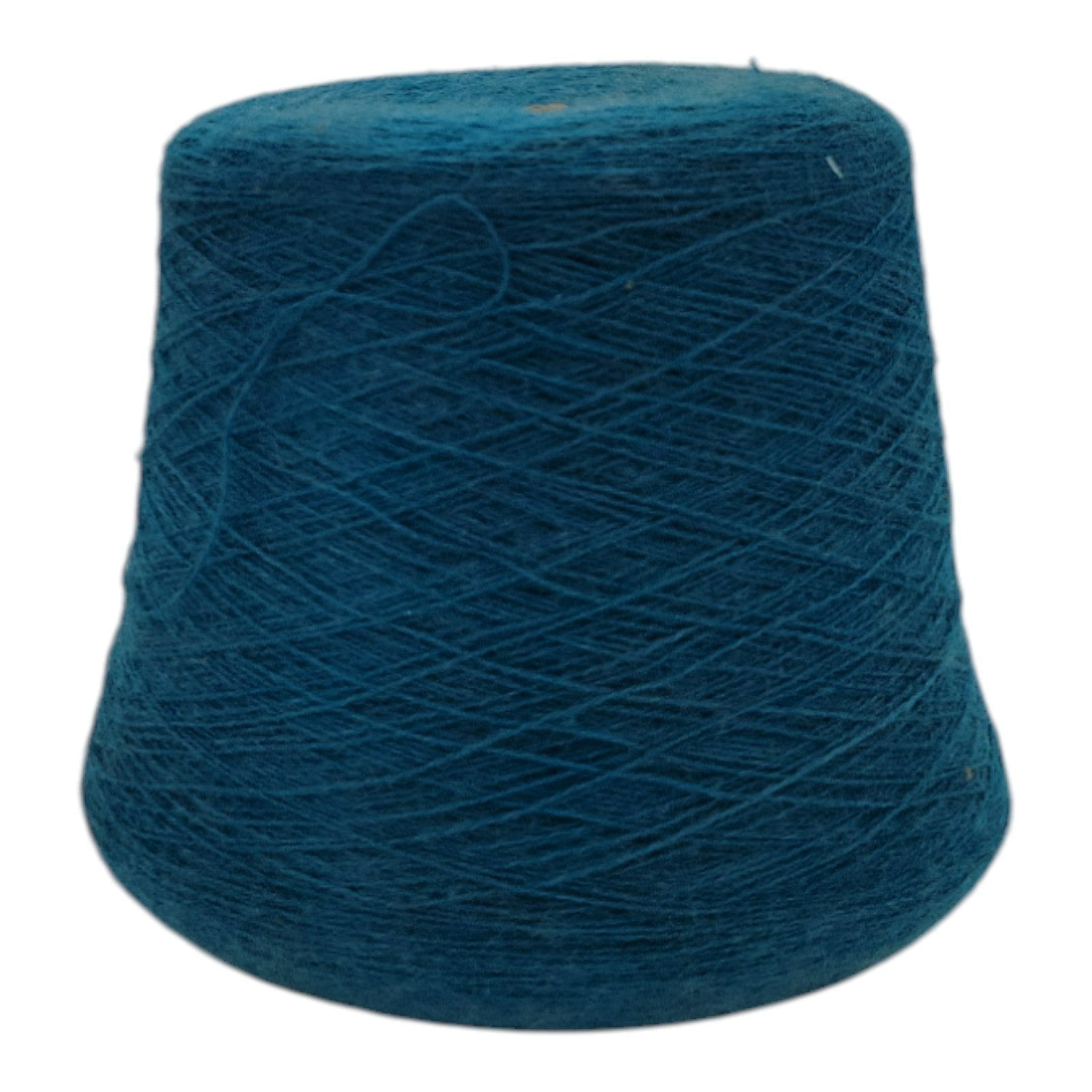Vintage Collins And Aikman Alphashair Teal Yarn Cone 2/24