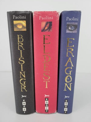 3 Book Set Of Hardcover Eragon Eldest and Brisingr by Christopher Paolini