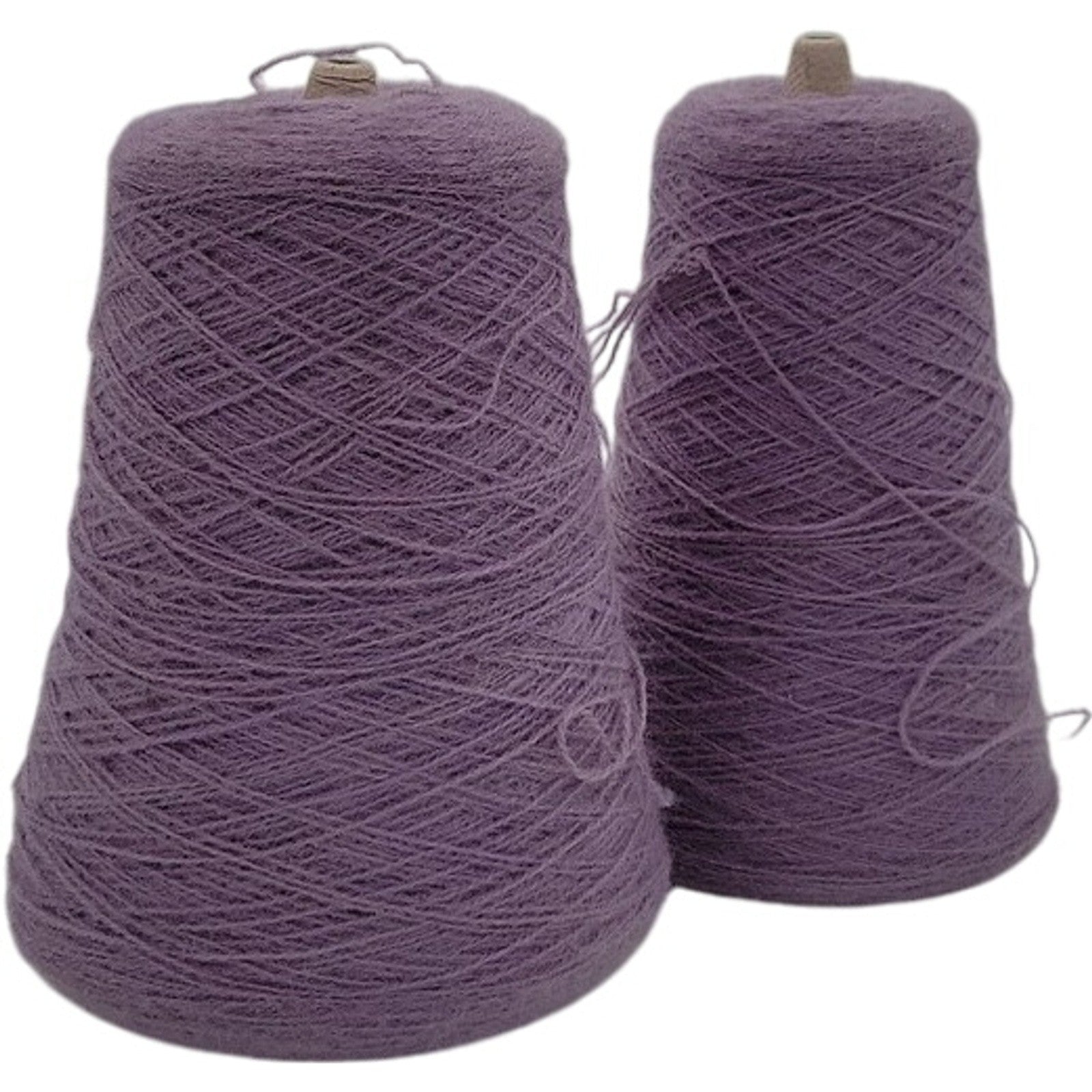 Vintage 1980s Templon 2/24 Lavender Heather Yarn Cones S-50851 Lot of 2