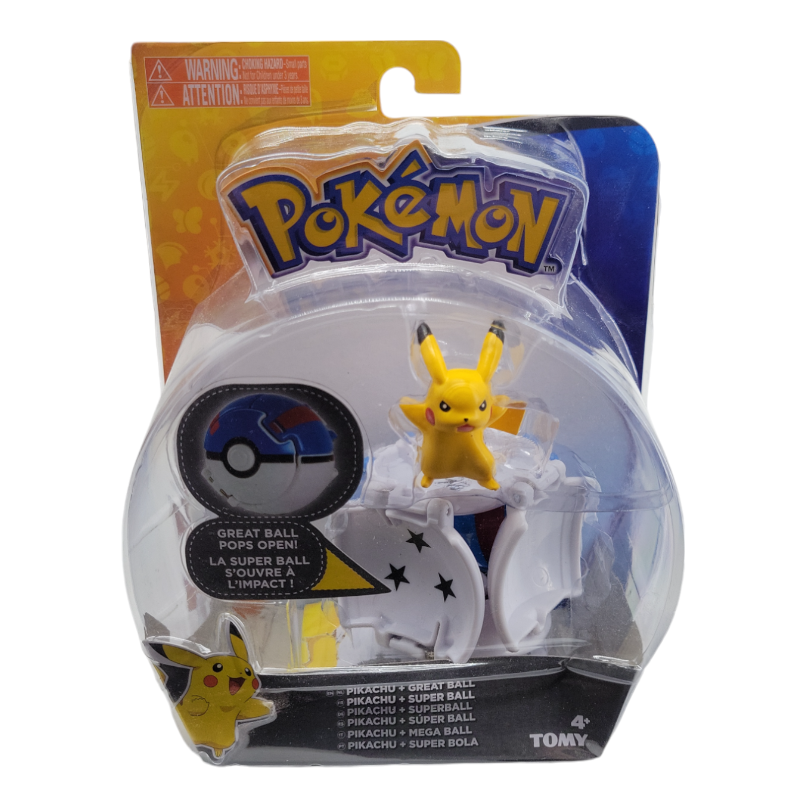 Pokemon Throw N Pop Poke Ball Action Figure Set with Pikachu