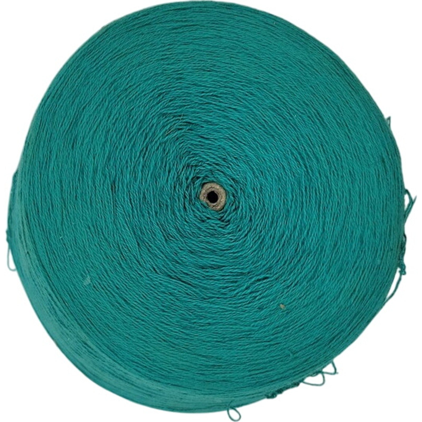 Vintage Teal Green Weaving Knitting Crochet Cone Yarn