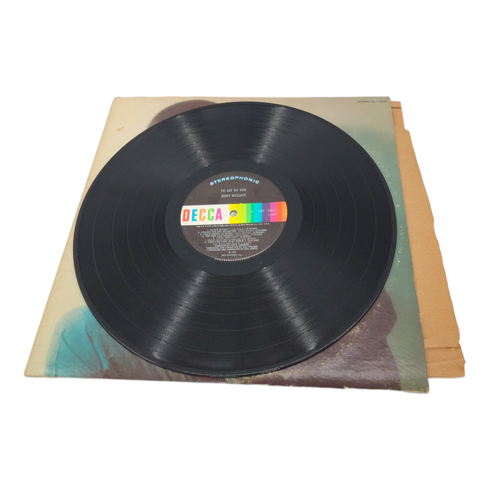 1972 Jerry Wallace To Get To You Vinyl LP Stereo Record Collectible Album