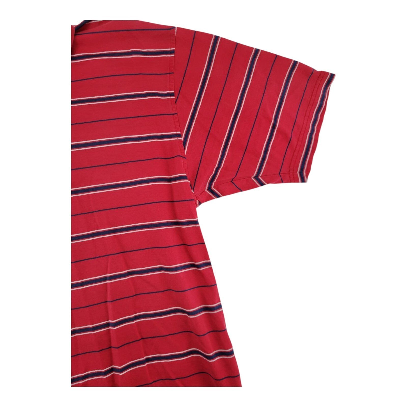 Bobby Jones Red Navy Striped Polo Shirt Mens Size M