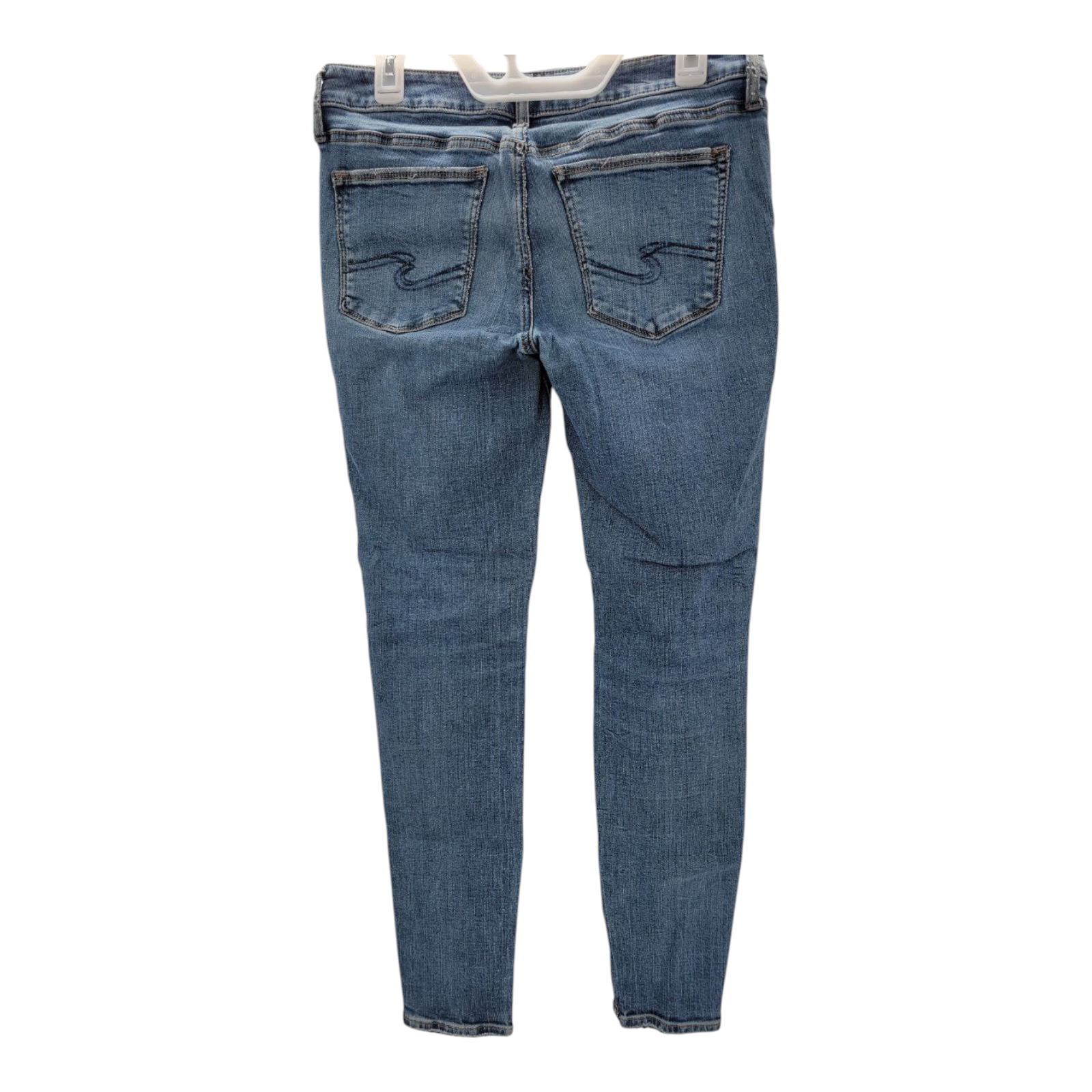 Silver Jeans Co Mens 31/31 Suki Skinny Blue Jeans Medium Wash Stretch Denim