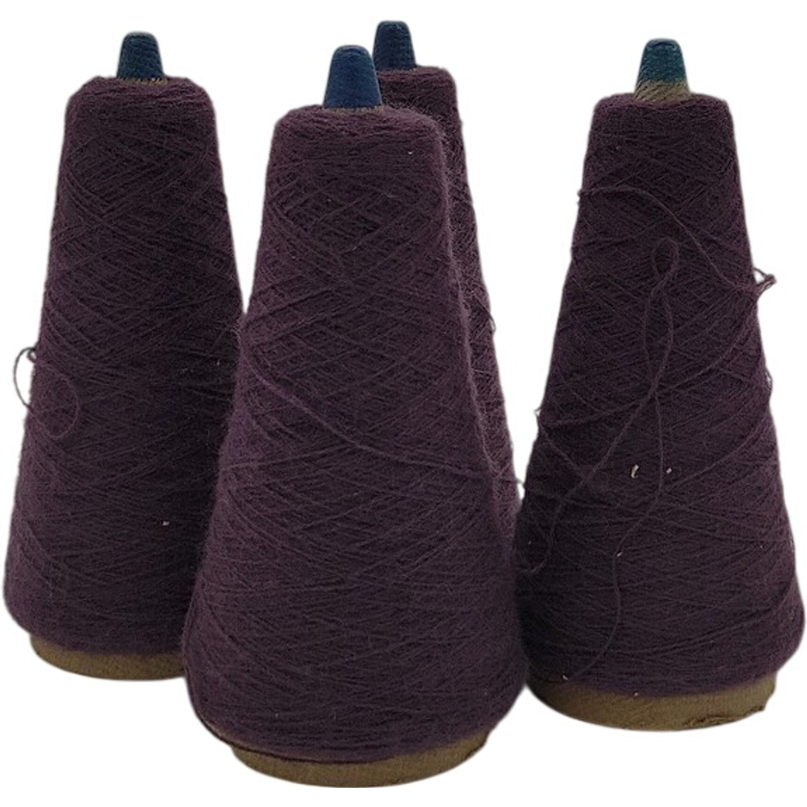 Vintage Phoenix Dye Works Yarn Cone 2/24 Federal Elderberry 508121 Lot of 4