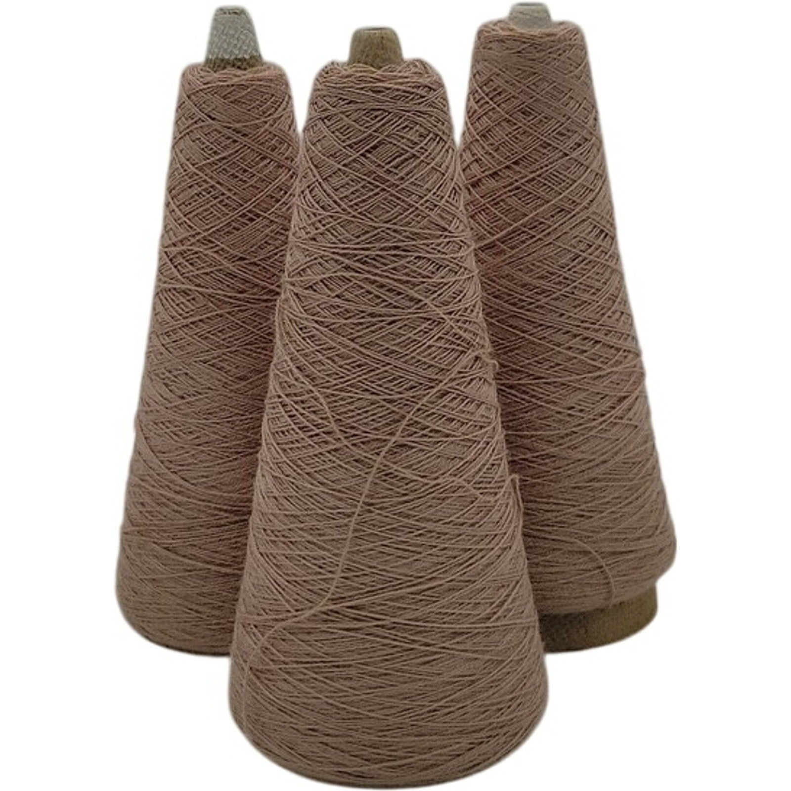 Vintage Pisgah Taupe 13614 Yarn Cone 2/24 Lot of 3