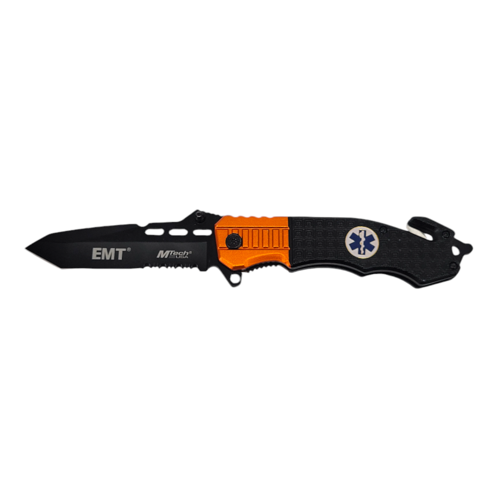 Tac Force TF-740EM Tactical Folding Knife 3.5" Serrated Blade EMT Linerlock A/O