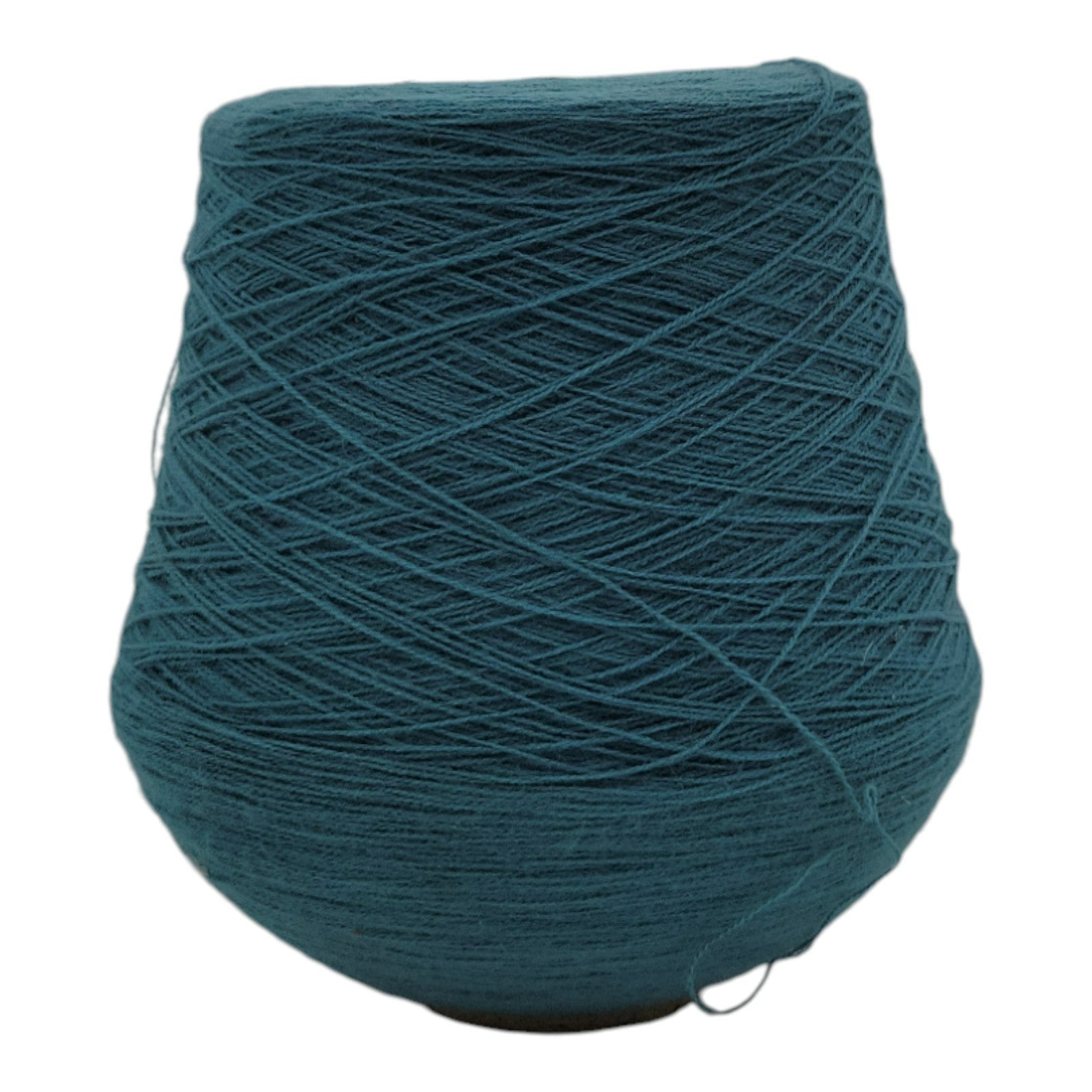 Vintage 1980s Phoenix Dye Works Acrylic Yarn Cone Green 2/24