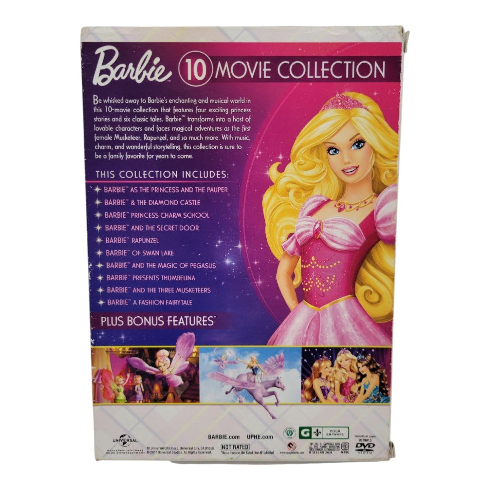 Barbie 12 Movie DVD Bundle Classic Princess Collection Spy Squad Christmas Carol