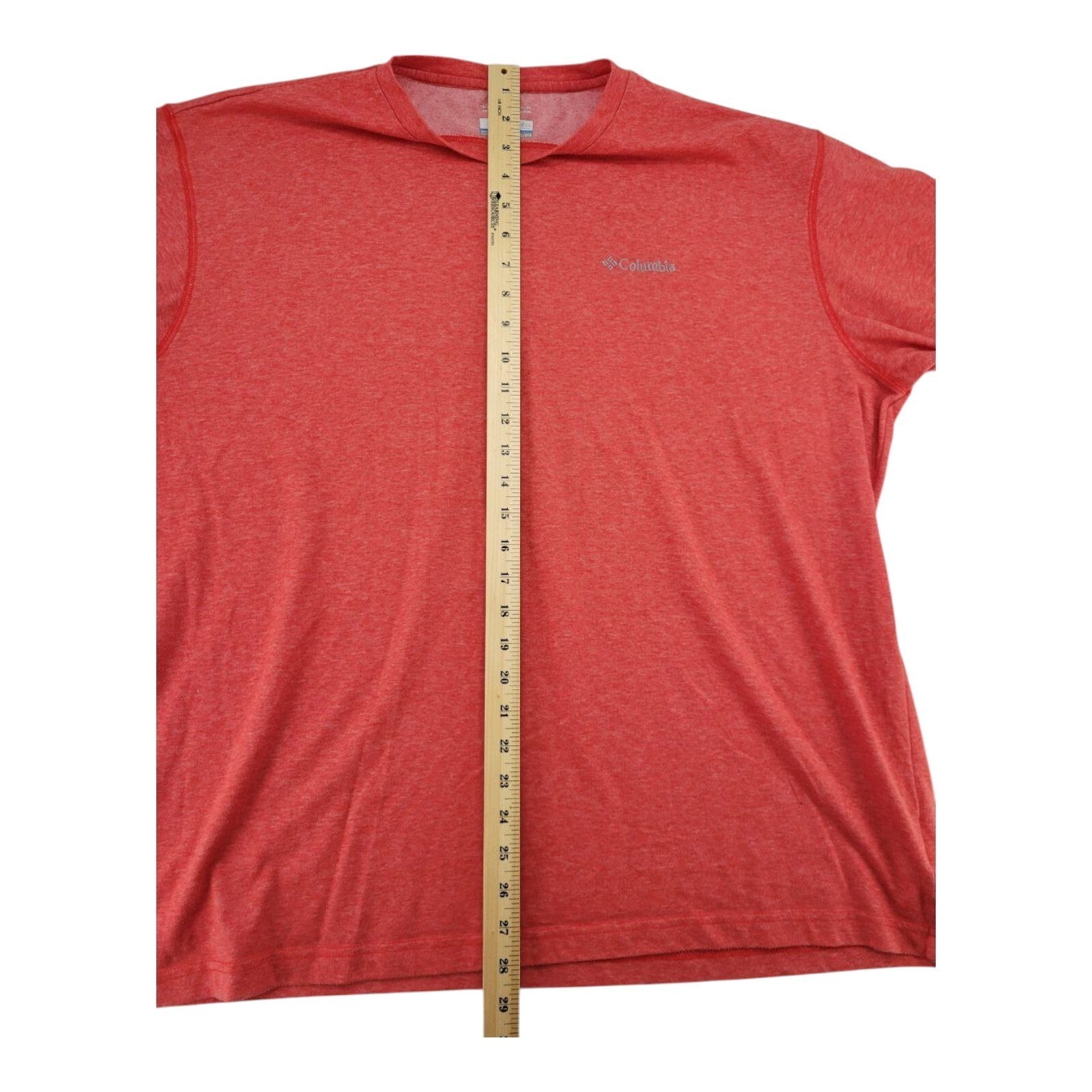 Columbia Omni Wick Red Heathered Short Sleeve T-Shirt Mens XXL