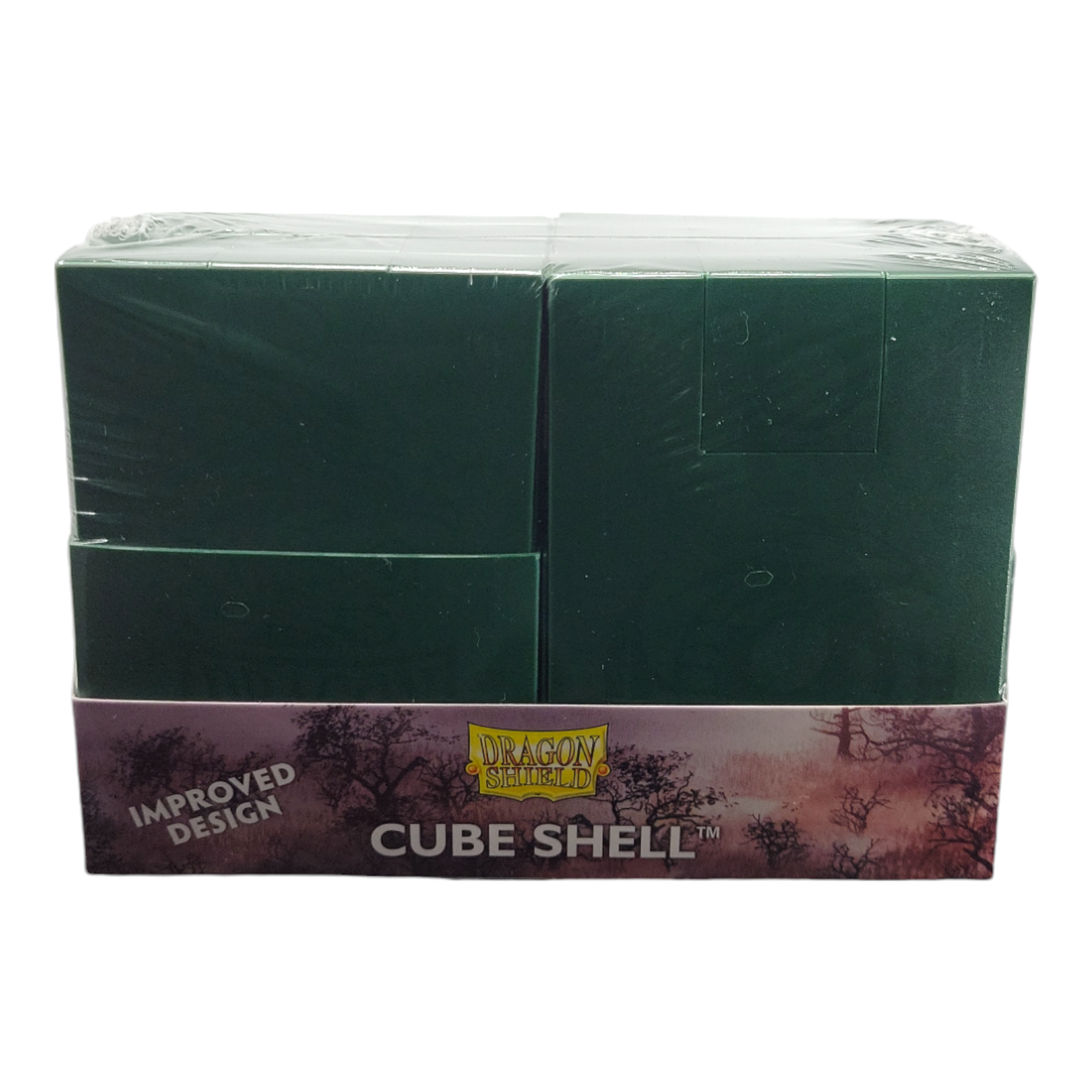 Dragon Shield Deck Box Cube Shell Forest Green Compact and Sturdy Card Holder