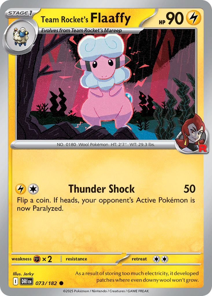 Team Rocket's Flaaffy 73/182 Destined Rivals