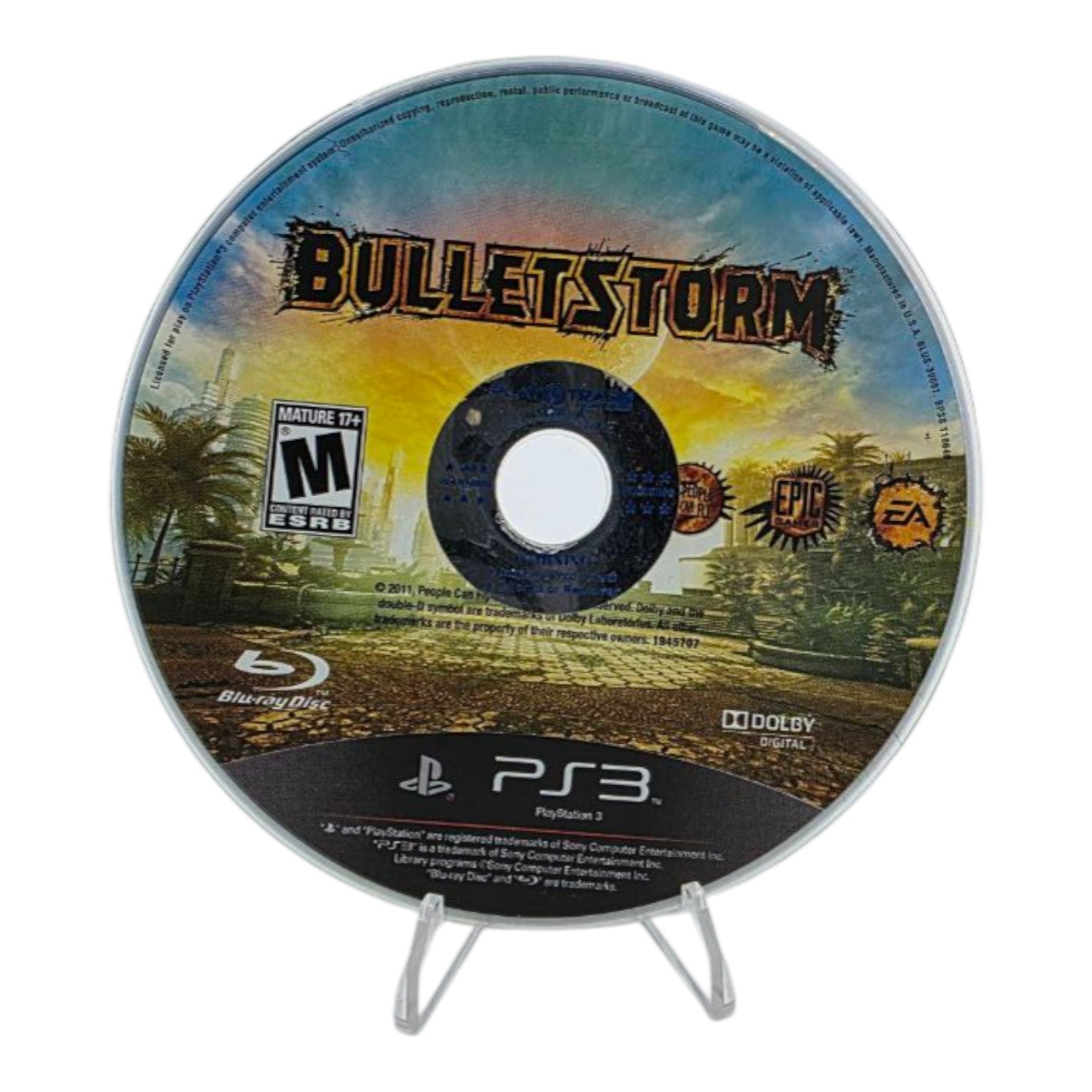 Bulletstorm Sony PlayStation 3 2011 PS3 Shooter Video Game Tested Disc Only
