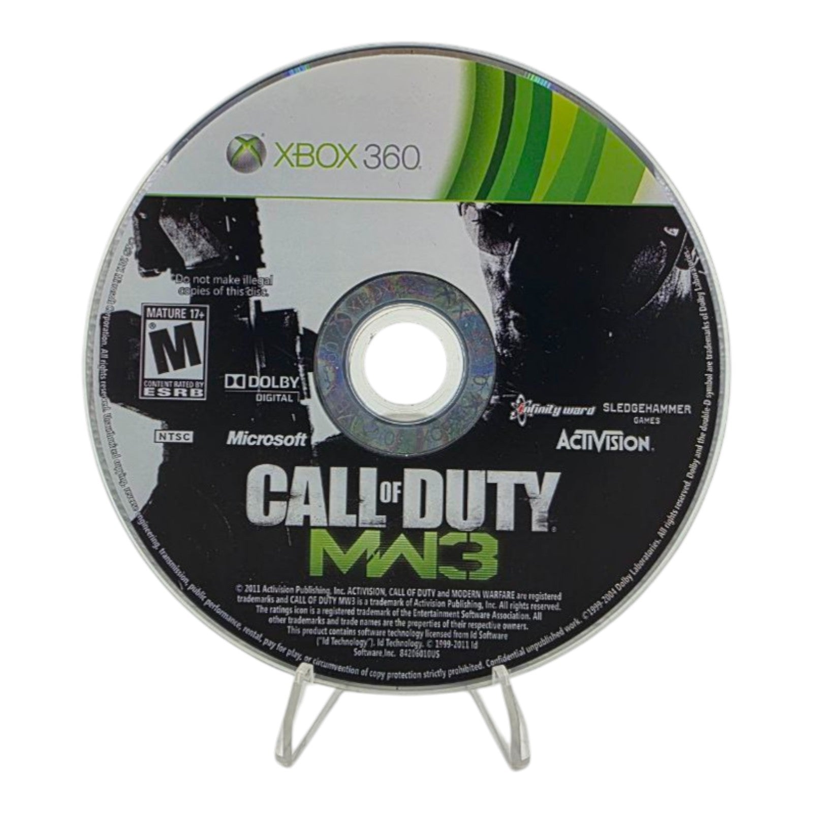 Call of Duty Modern Warfare 3 Microsoft Xbox 360 2011 Shooter Video Game Tested