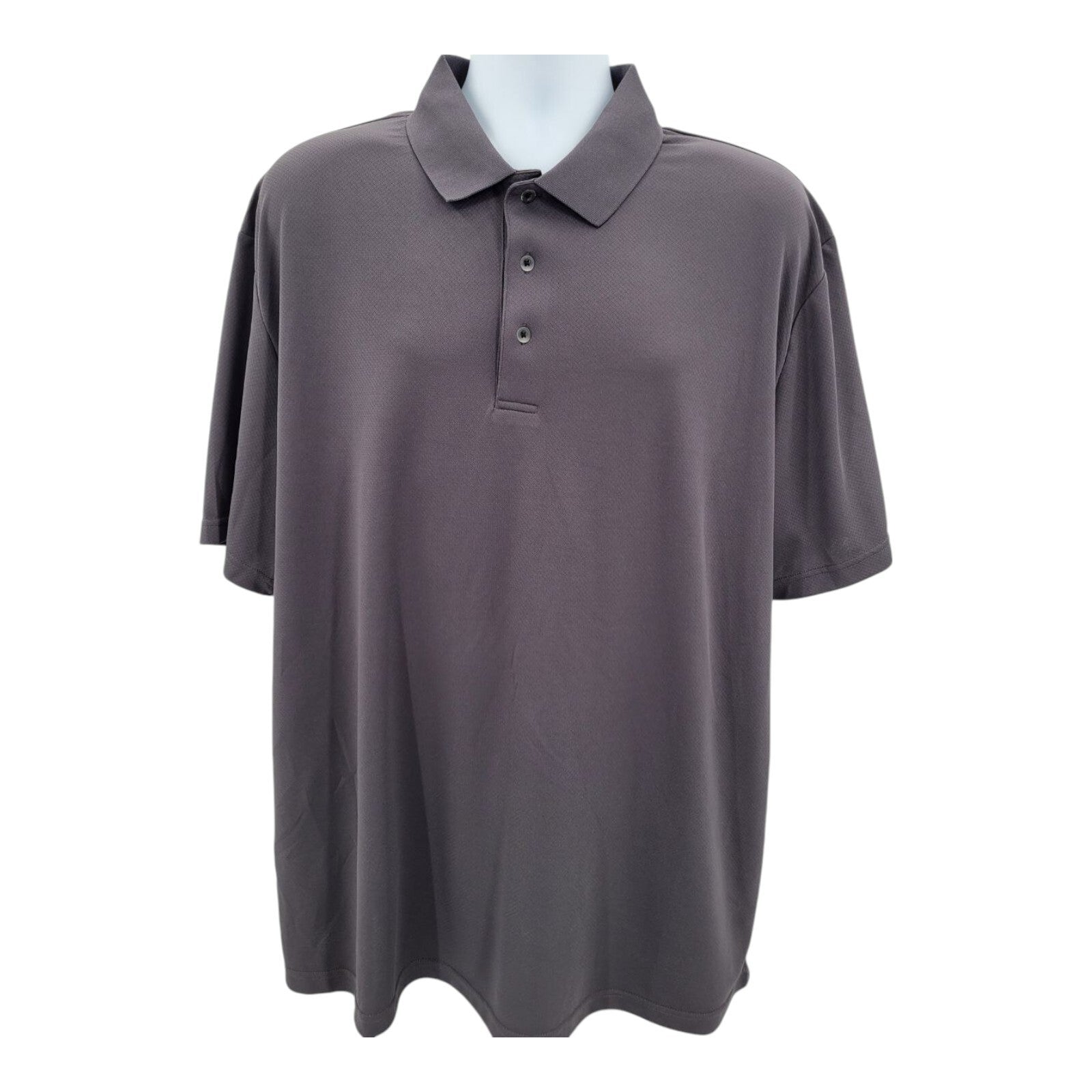 Pro Tour Air Play Gray Polyester Short Sleeve Golf Polo Shirt Size 2XL
