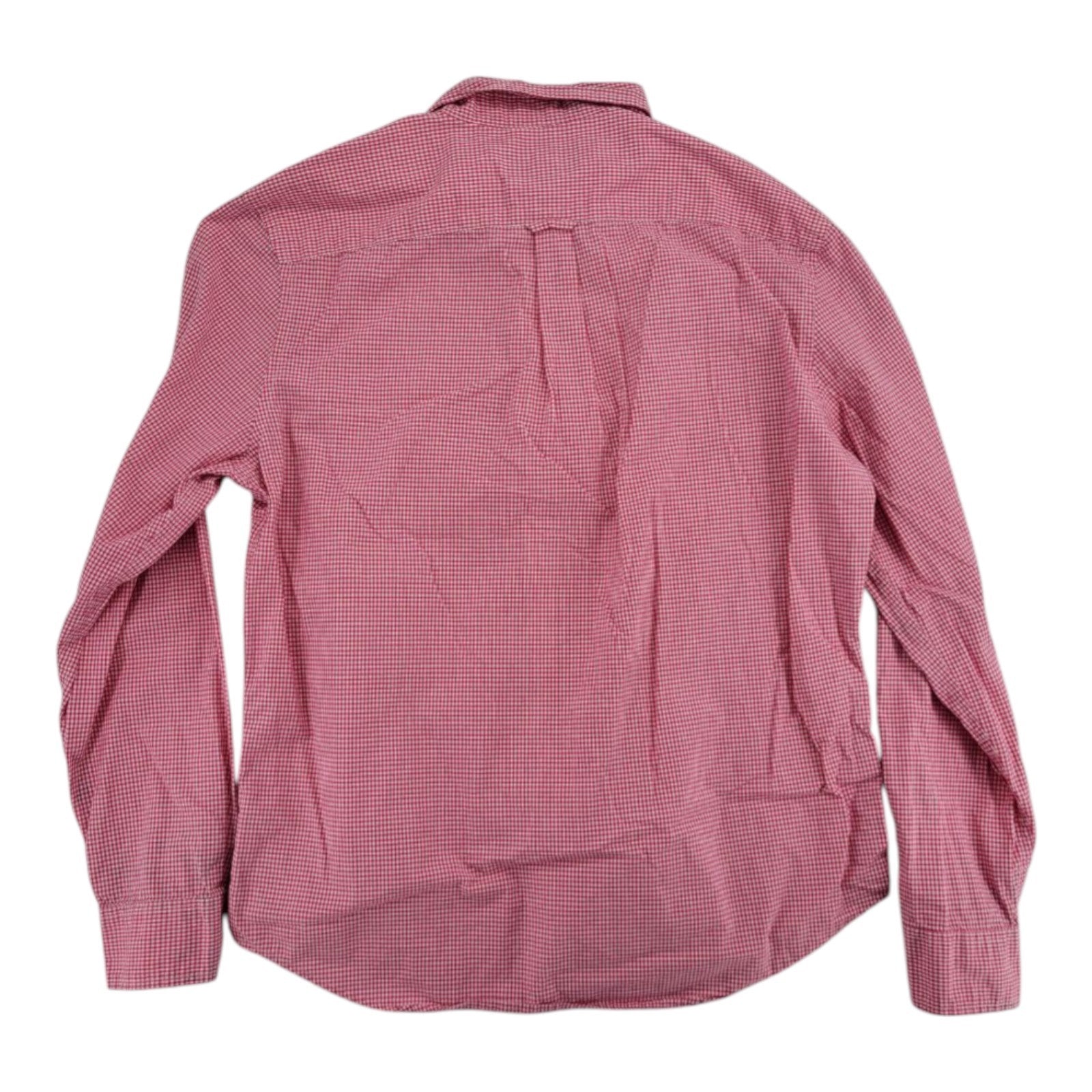 American Eagle Men's Red Gingham Button Shirt Athletic Fit Size L