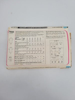 70’s Vintage Sewing Pattern Men's Tops Swim Shorts Size 38 Simplicity 7550