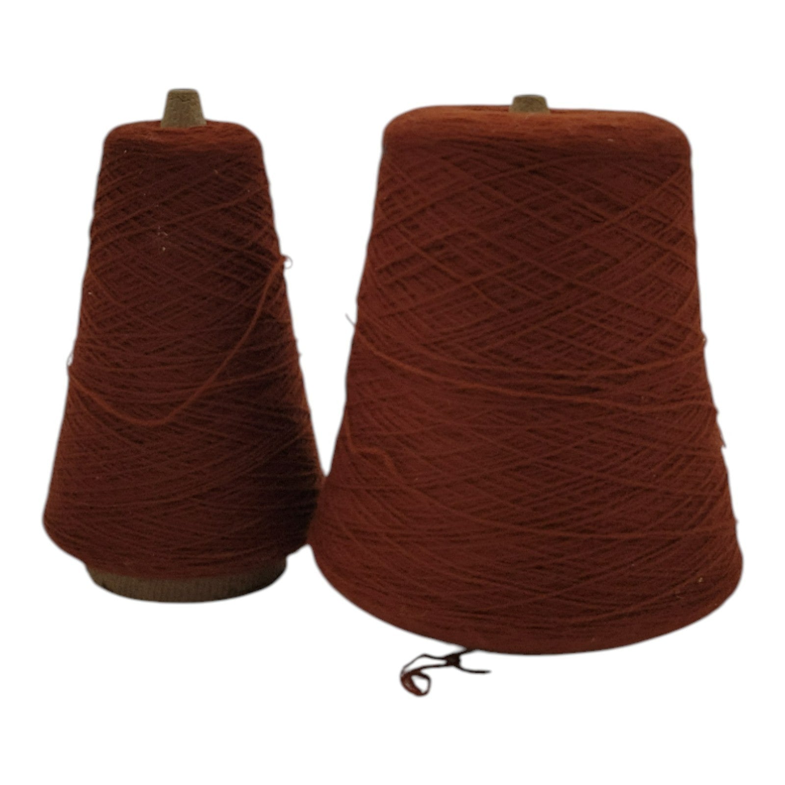 Vintage Exlan 013 Rust M-7257 Yarn Cone 2/24 Lot of 2