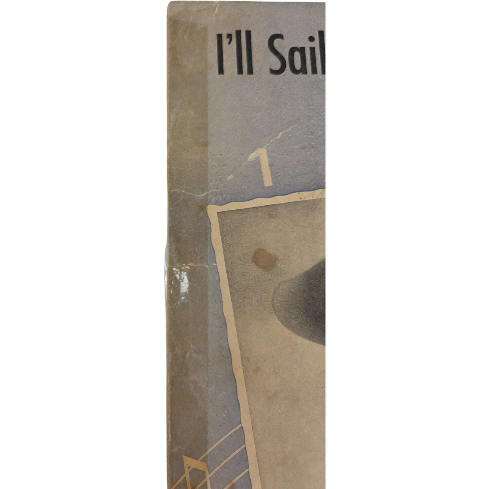 Vintage Sheet Music 1950 I'll Sail My Ship Alone Moon Mullican