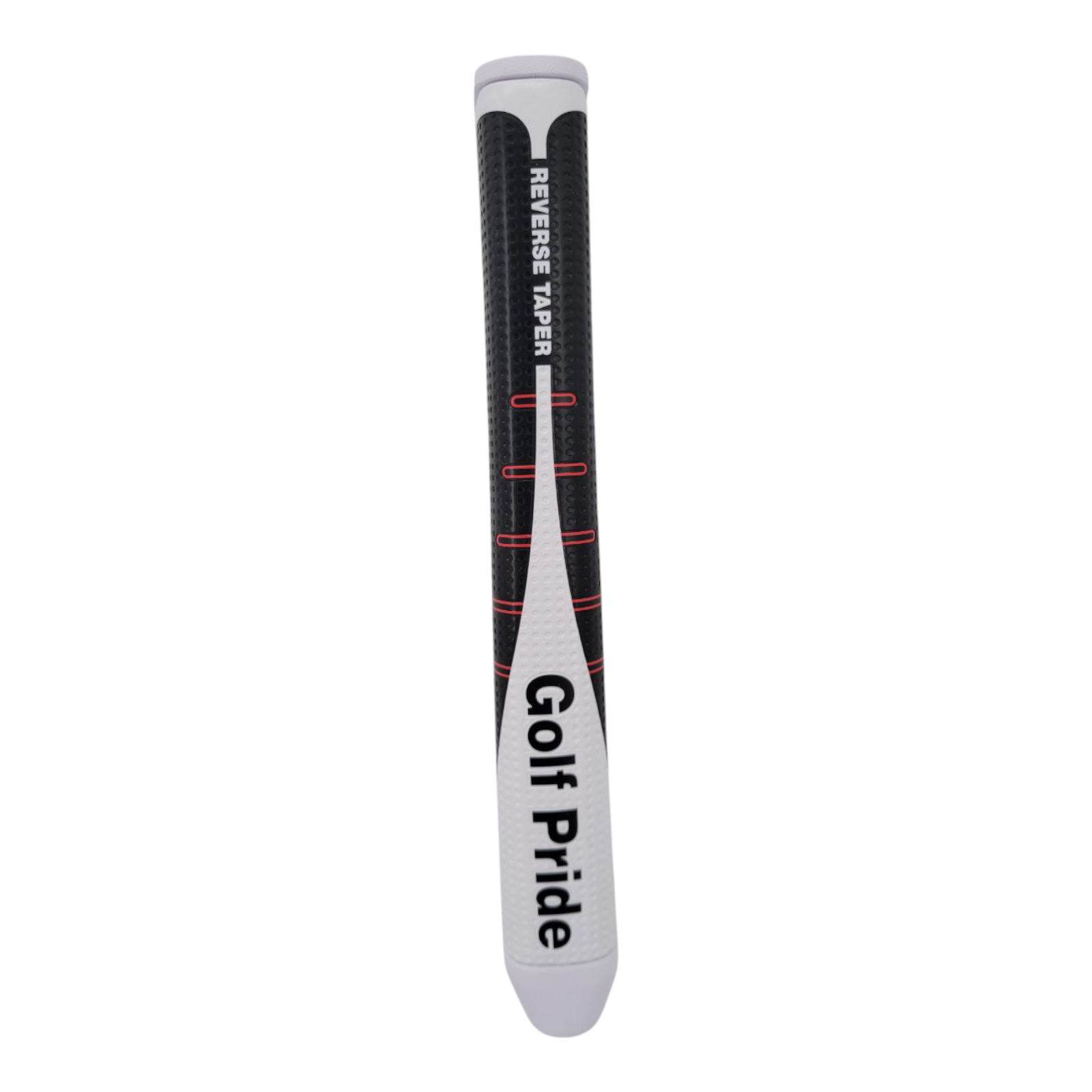 Golf Pride Reverse Taper Pistol Large Putter Grip White Black Red