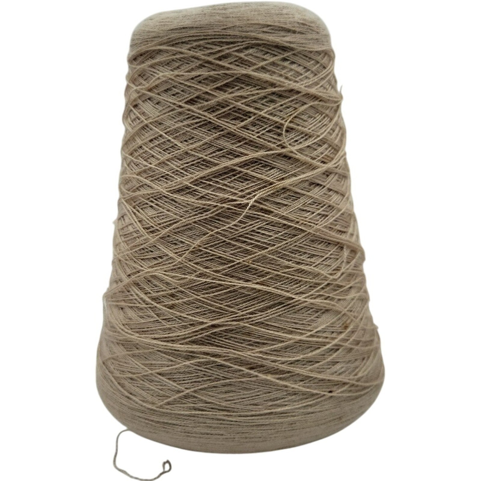 Vintage Pisgah Taupe Acrylic Yarn Cone 2/24