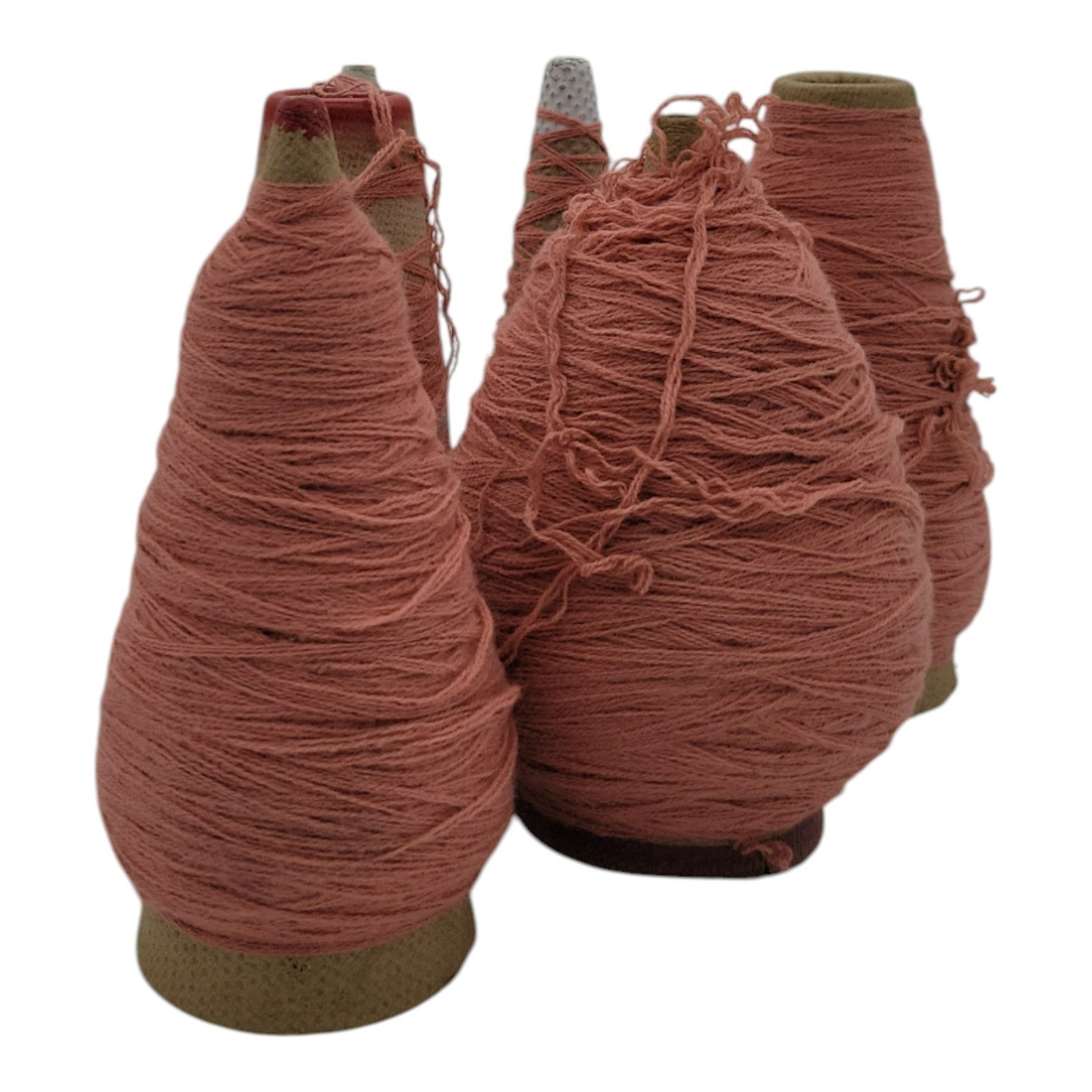 Vintage Marion Dyers B-22897 Ice Coffee 1/28 Yarn Cone Lot of 6
