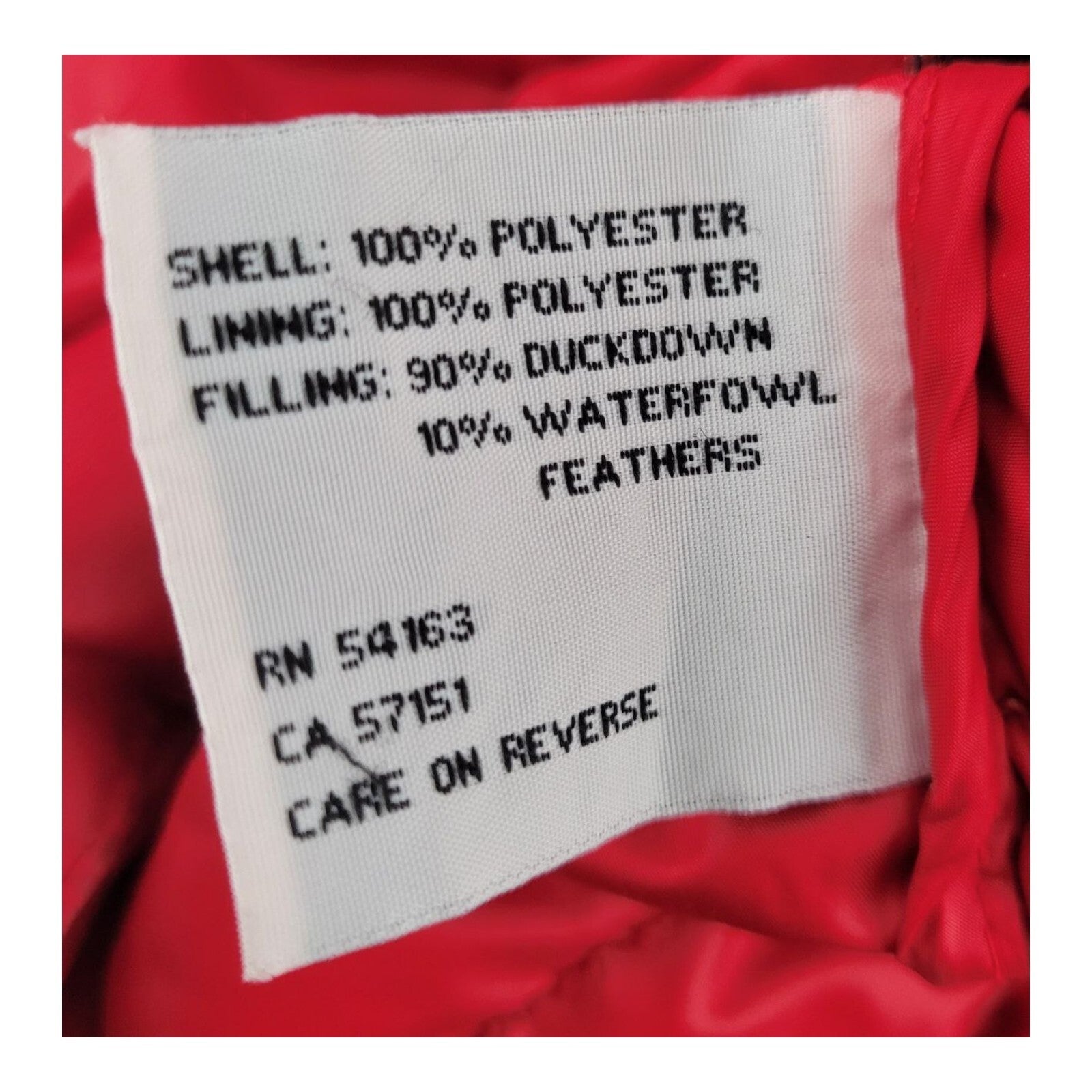 GIII Duck Down Puffer Jacket Womens Red Full Zip Collared Outdoor Size Medium