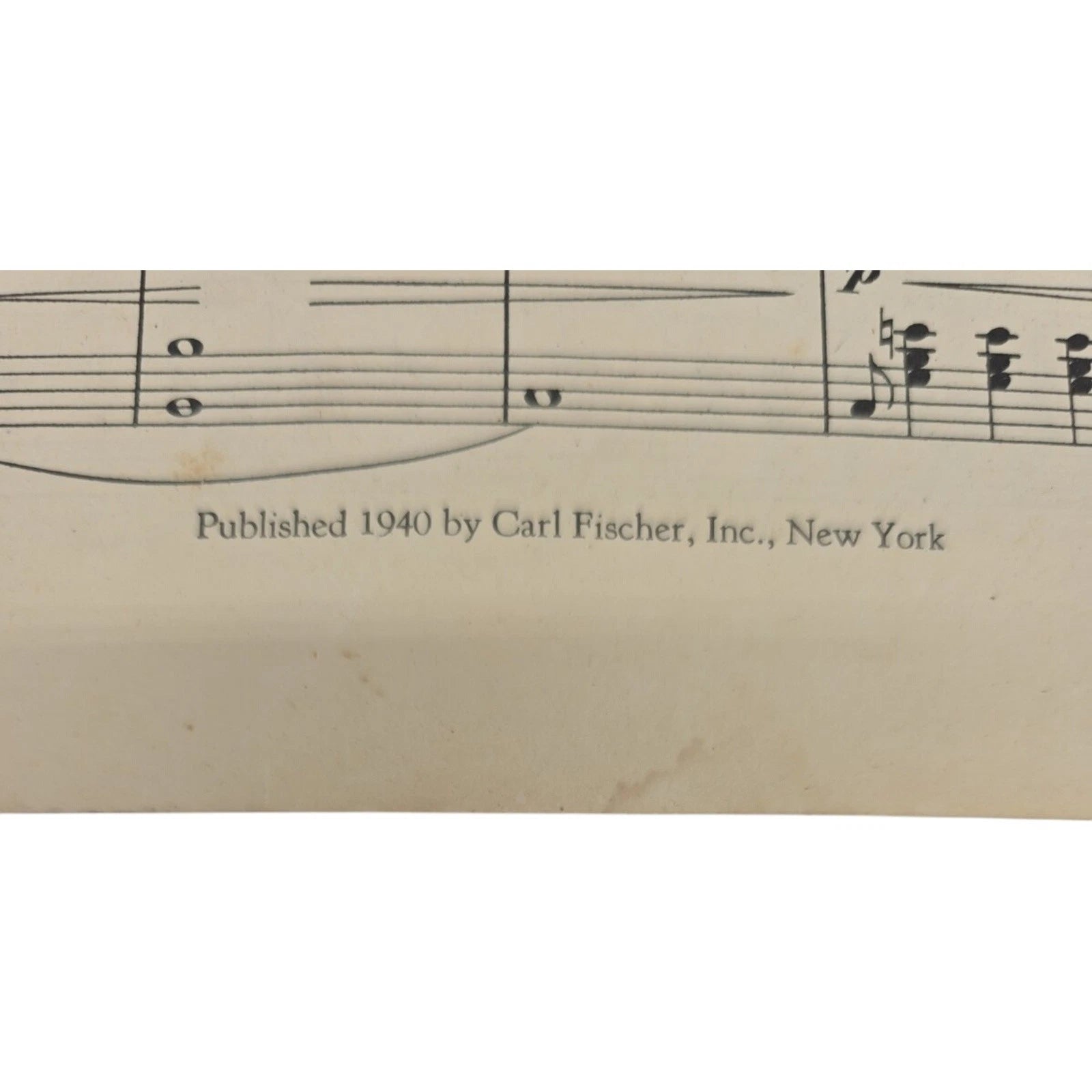 Vintage 1940 None But the Lonely Heart Sheet Music Carl Fischer Publication