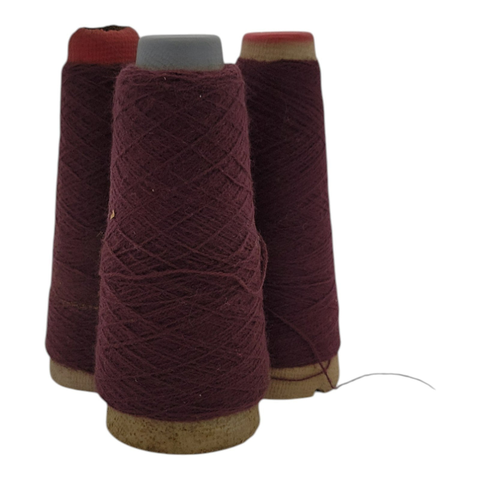 Vintage 1980s Spinnerin 2/24 Raisen Cone Yarn Lot of 3