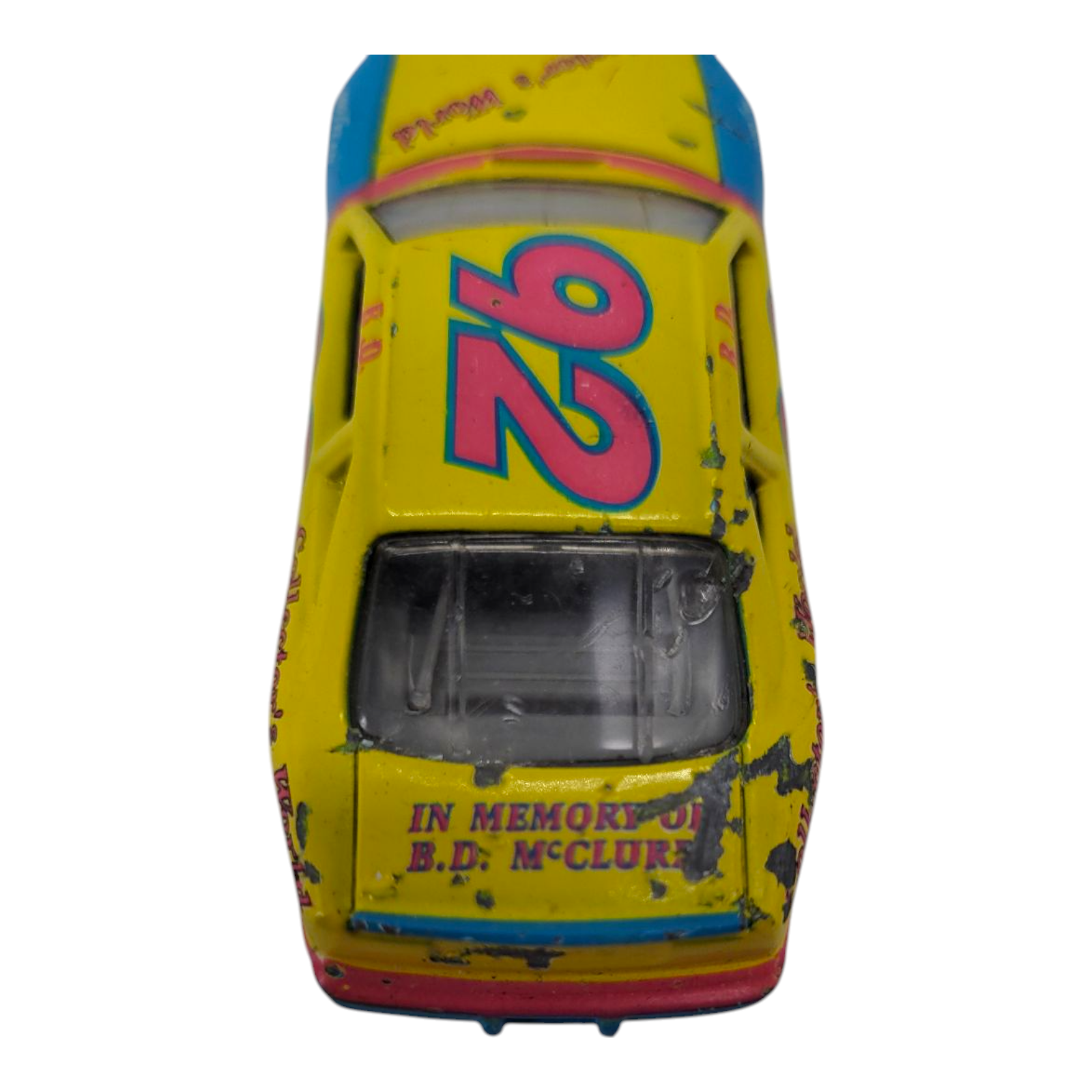 Revell NASCAR Collectors World #92 Yellow Blue B.D. McClure Memoriam Car