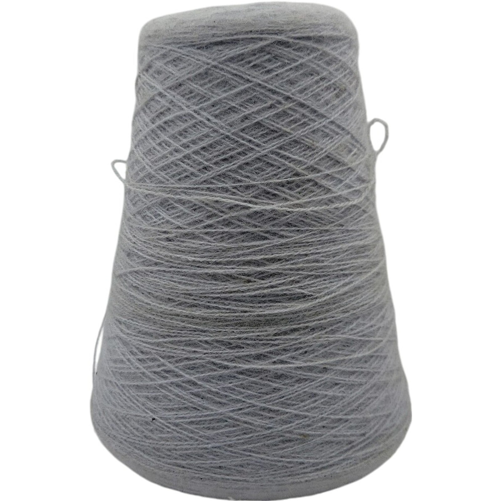 Vintage H.B. Orlon Acrylic Weaving Knitting Cone Yarn Silver Grey 8000