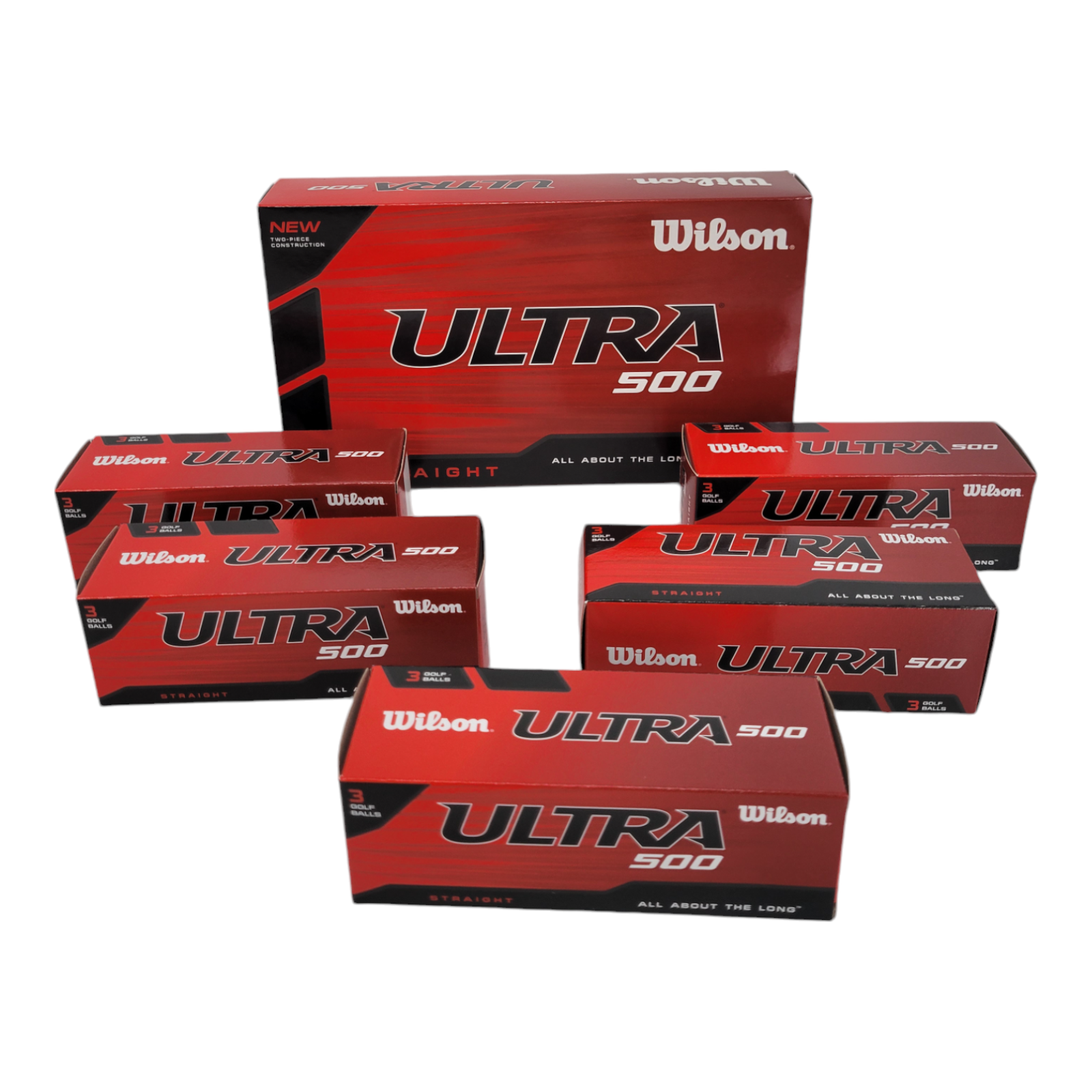 Wilson Ultra 500 Straight Golf Balls 15 Pack High-Energy Core