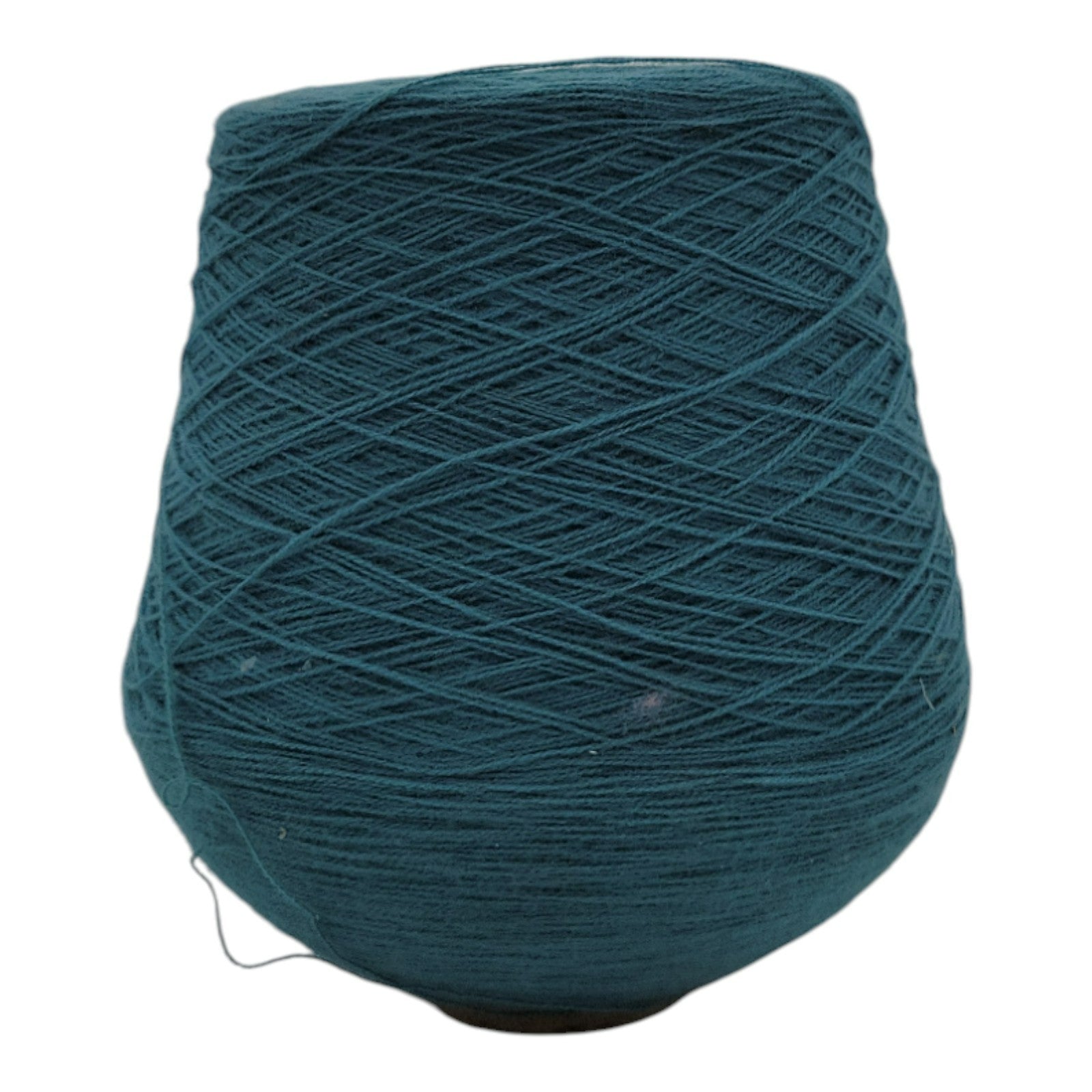 Vintage 1980s Phoenix Dye Works Acrylic Yarn Cone Green 2/24