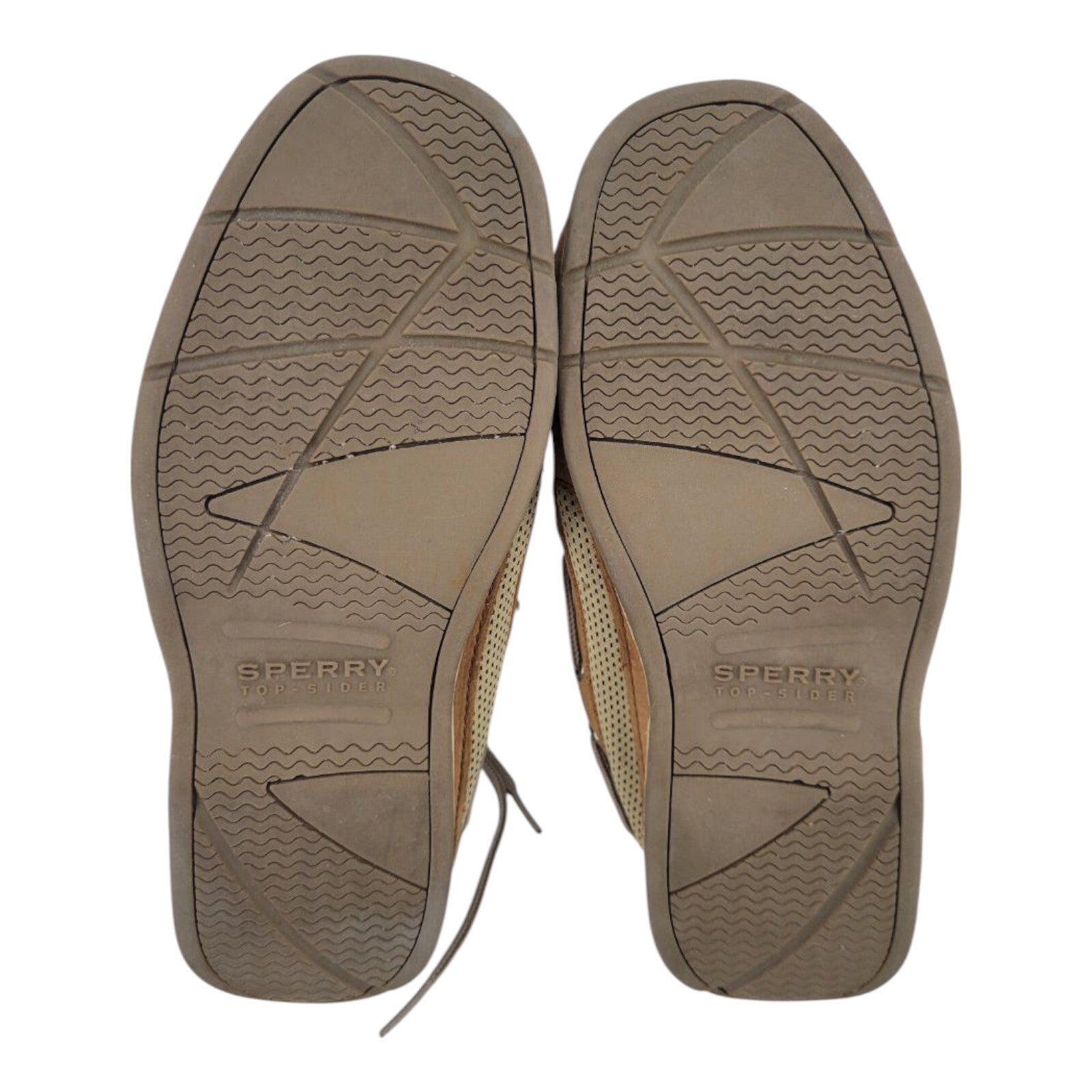 Sperry Top Sider Boys Lanyard Boat Shoes 2 Eye Tan Leather US 4.5M EU 37