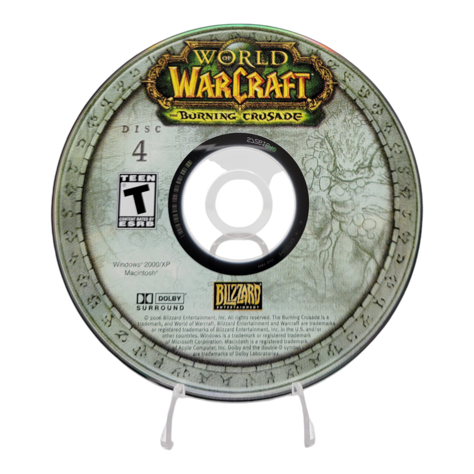 Blizzard 2007 World of Warcraft The Burning Crusade Expansion Set 4 Discs